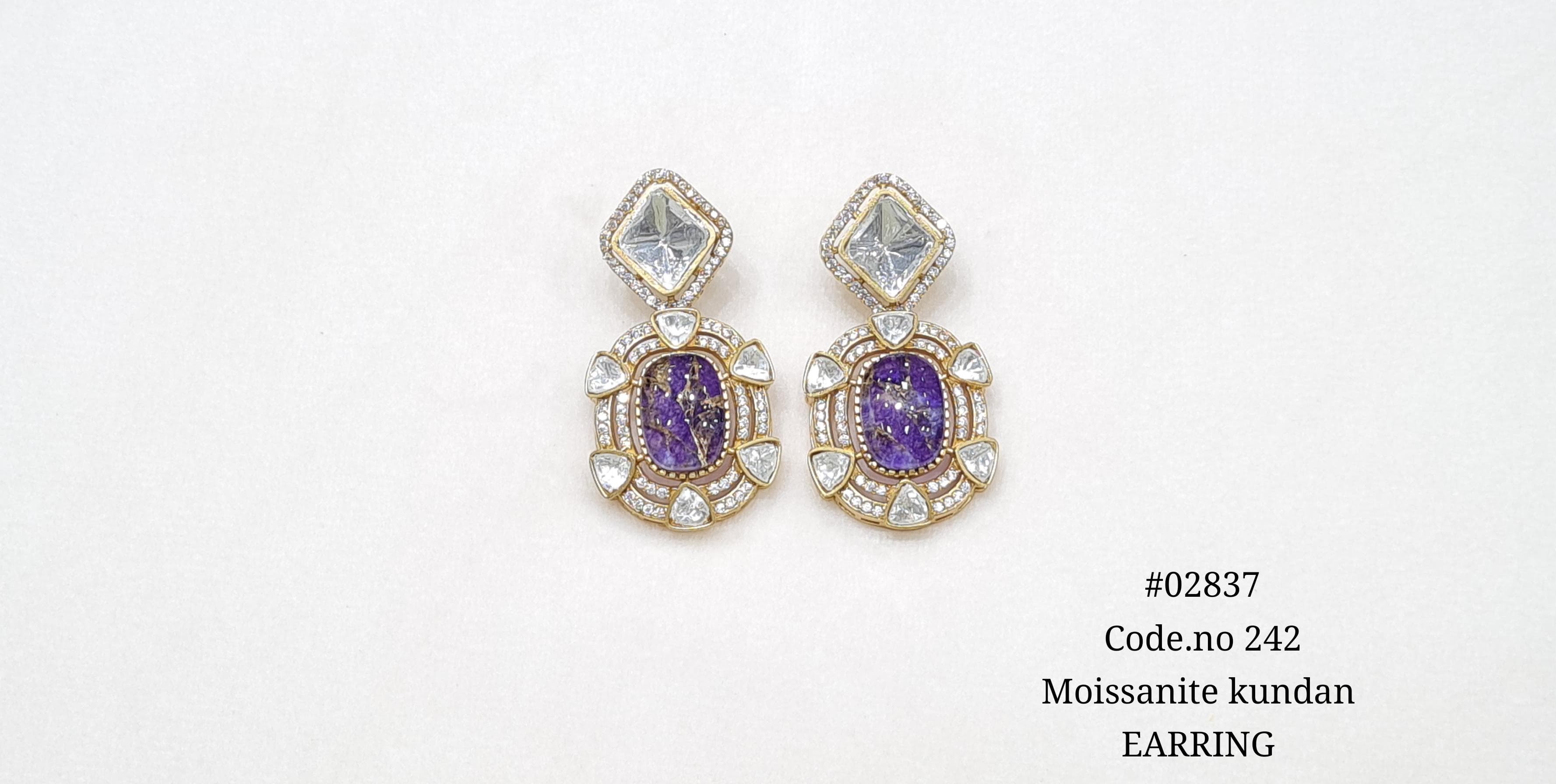 Kundan Earrings 02637 - 6