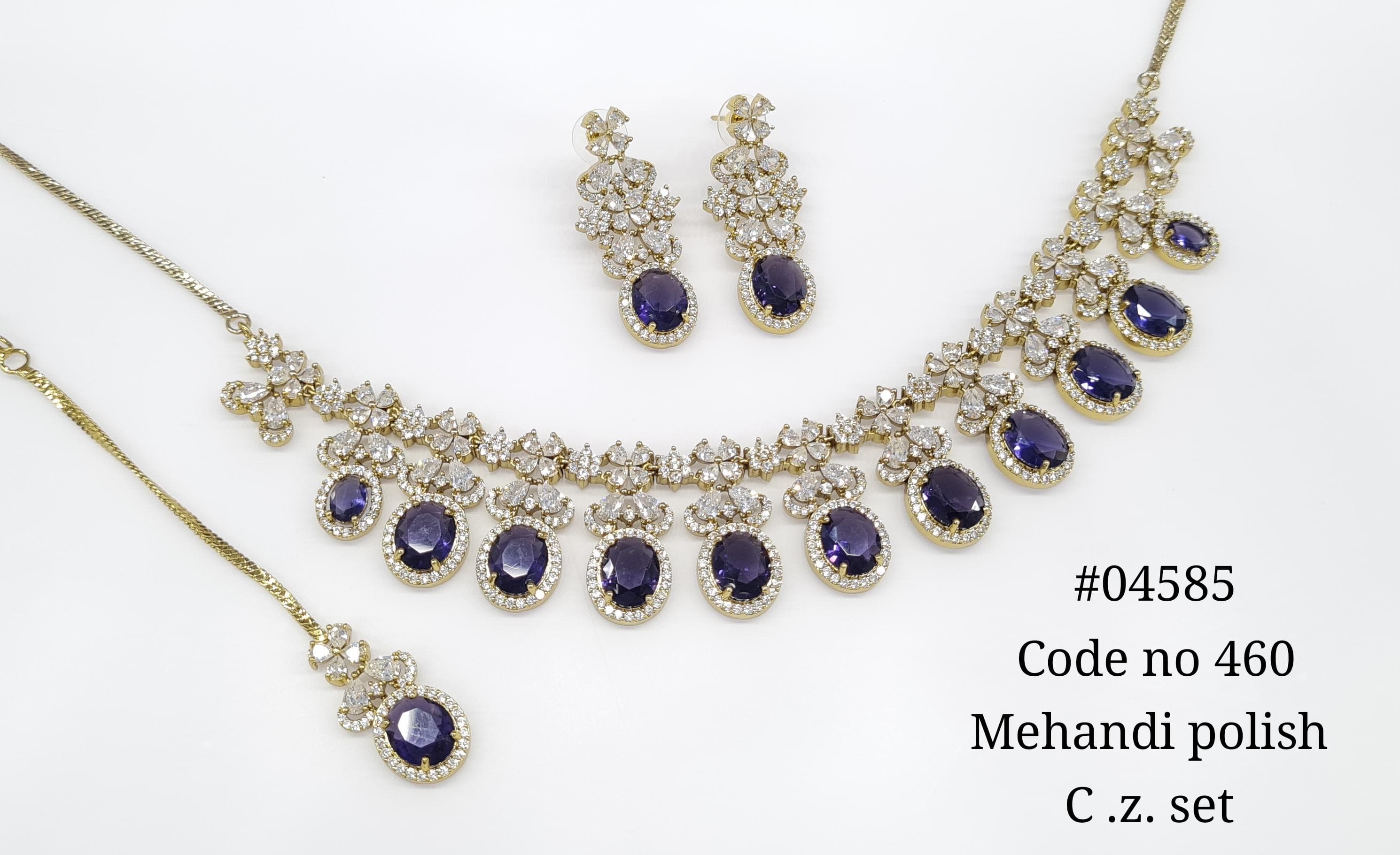 Cz Necklace 04585 - 5