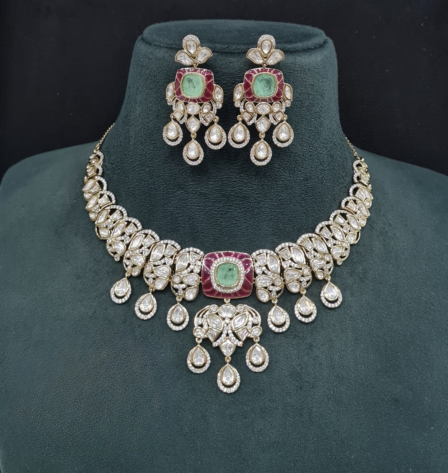 Kundan Necklace 09548 - 7