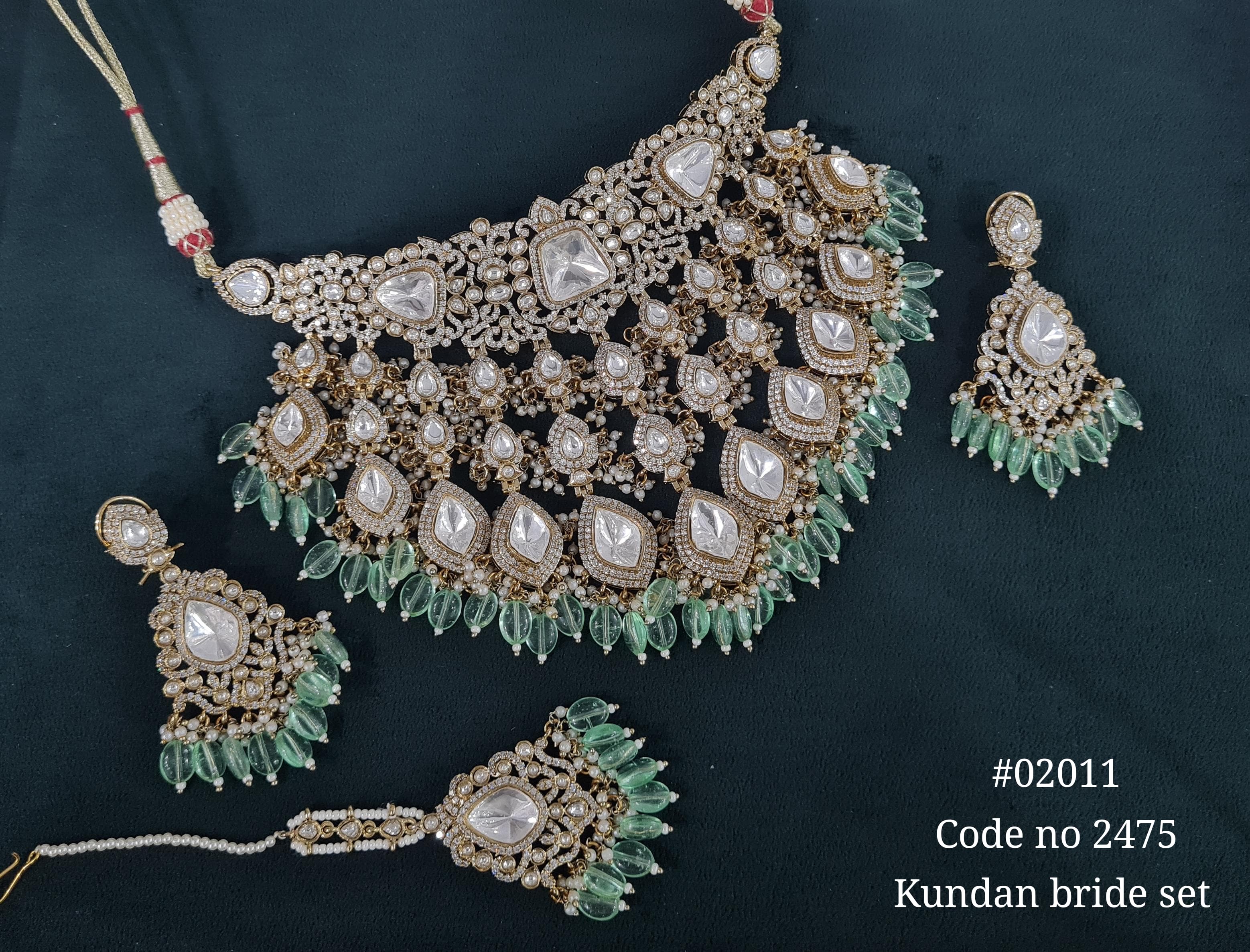 Kundan bride set 02011 - 11