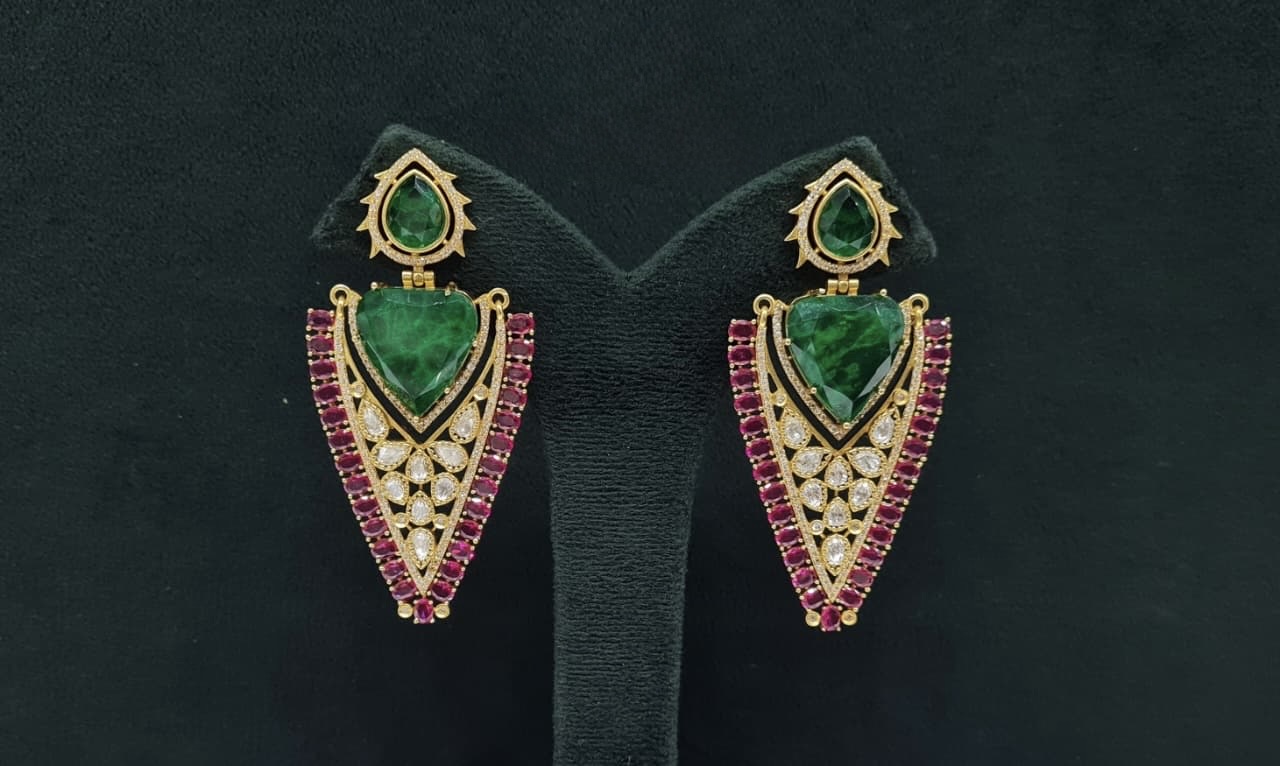 Kundan Earrings 08206