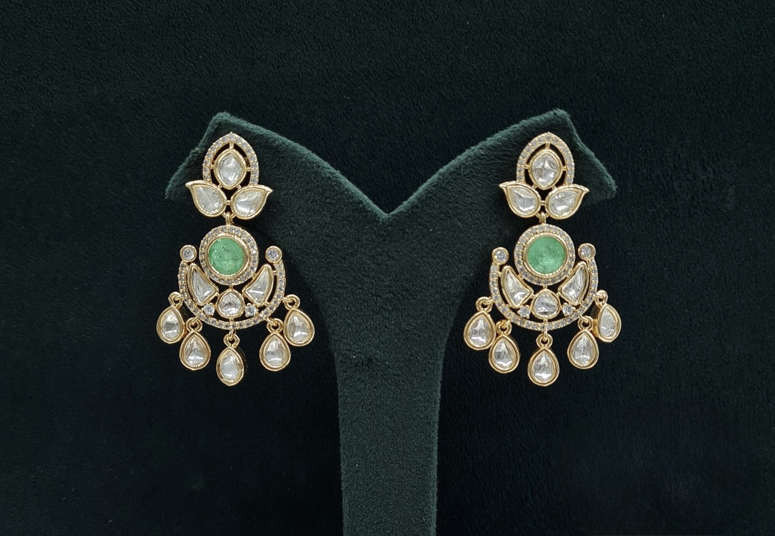 Kundan Earrings 08897 - 5