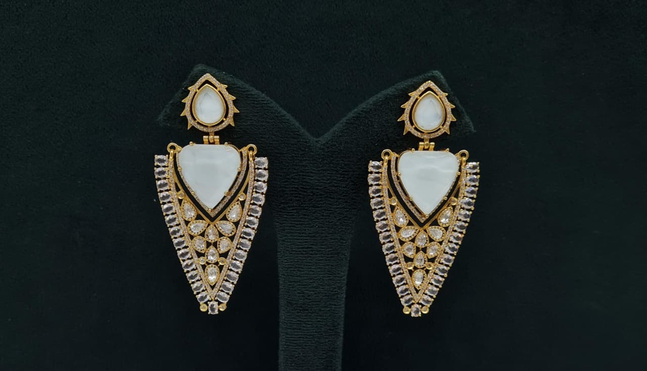 Kundan Earrings 08206 - 3