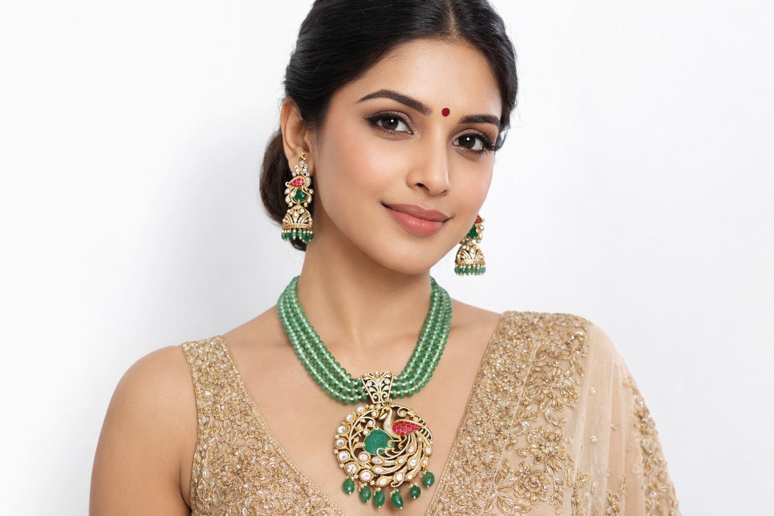 Kundan Pendant 07501