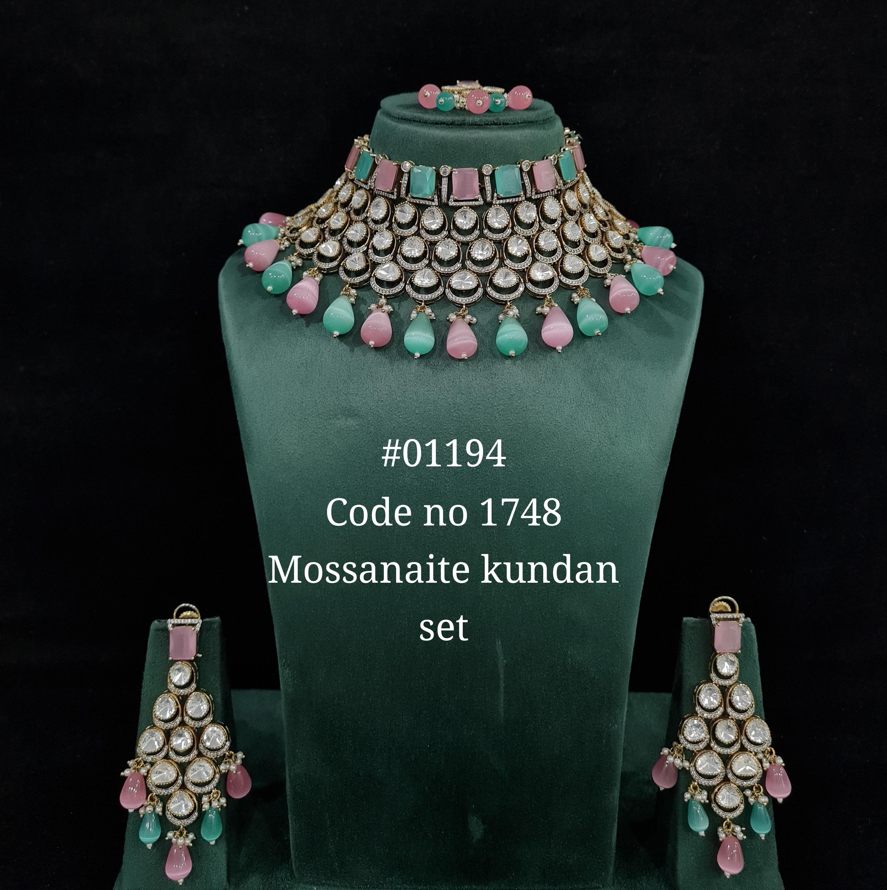 Kundan necklace 01194 - 4