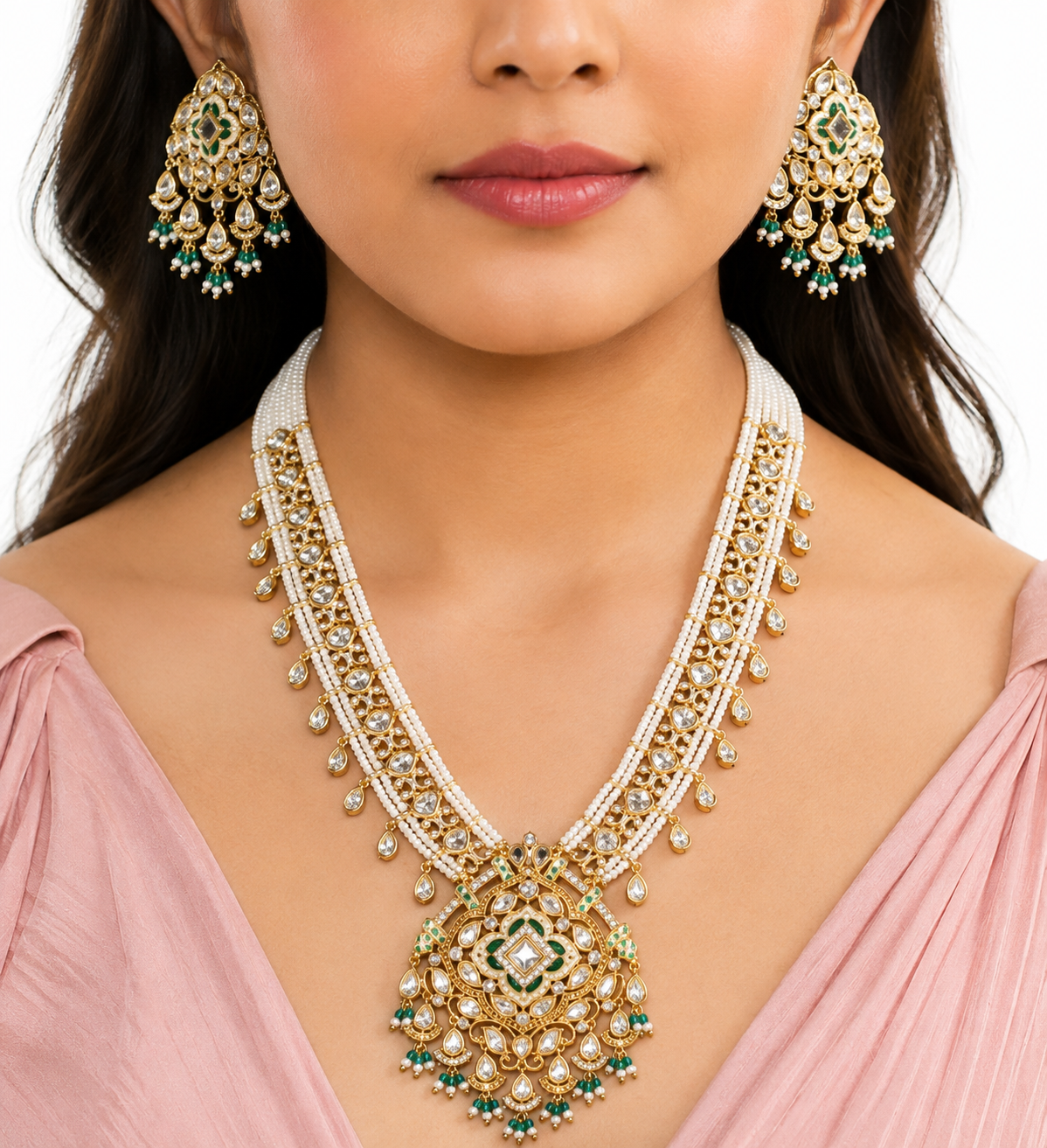 Kundan Long Set 00450 - 4