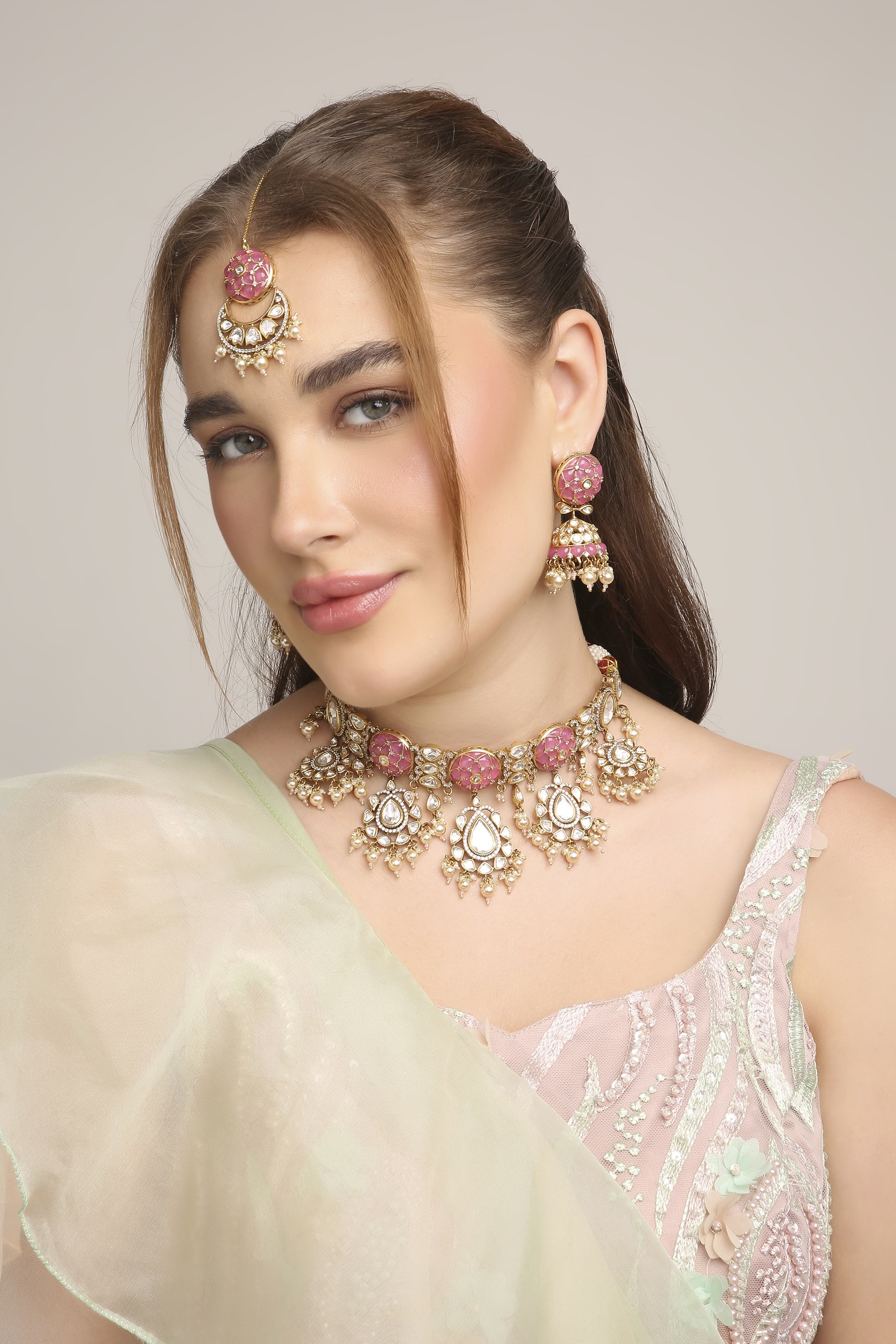 Kundan Necklace 08931 - 4