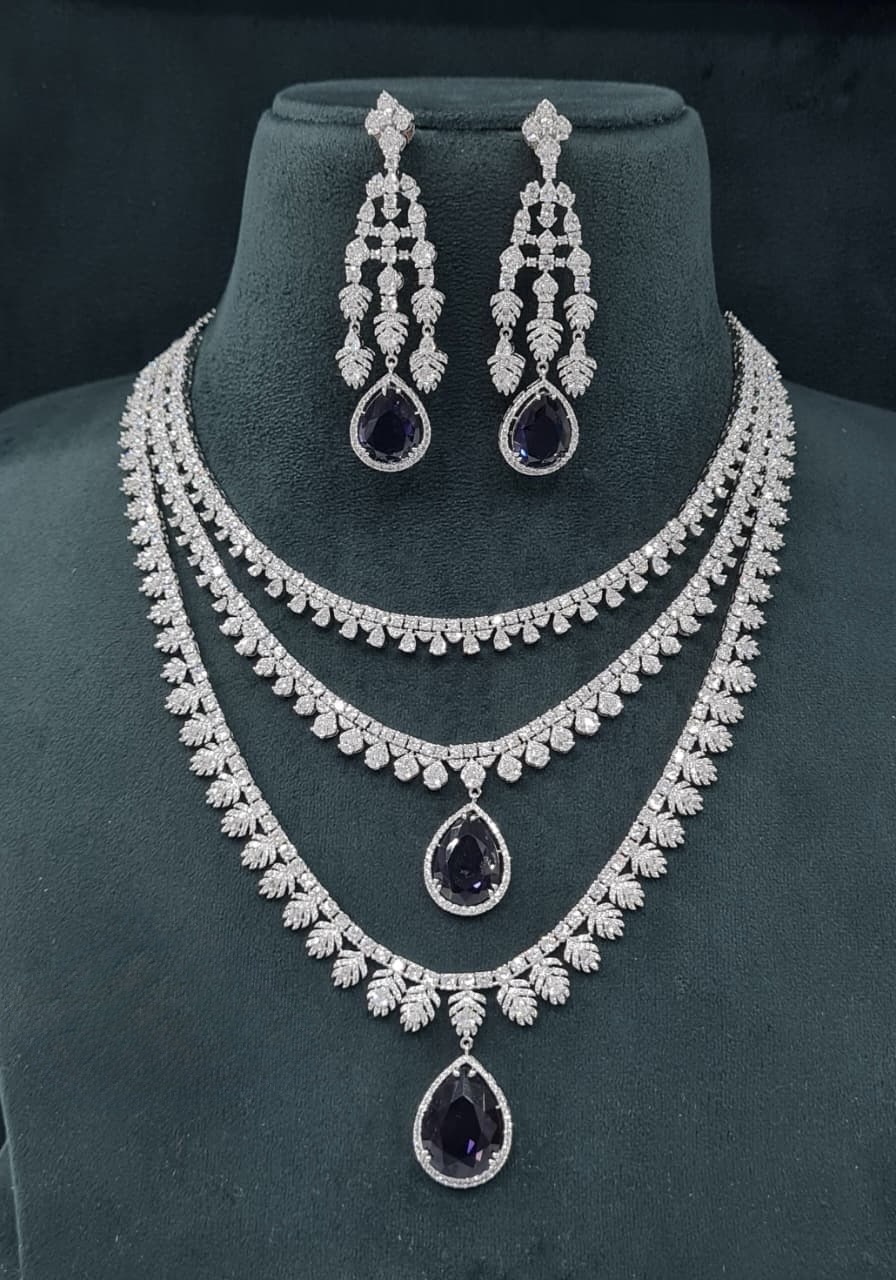 Cz Necklace 06756 - 3