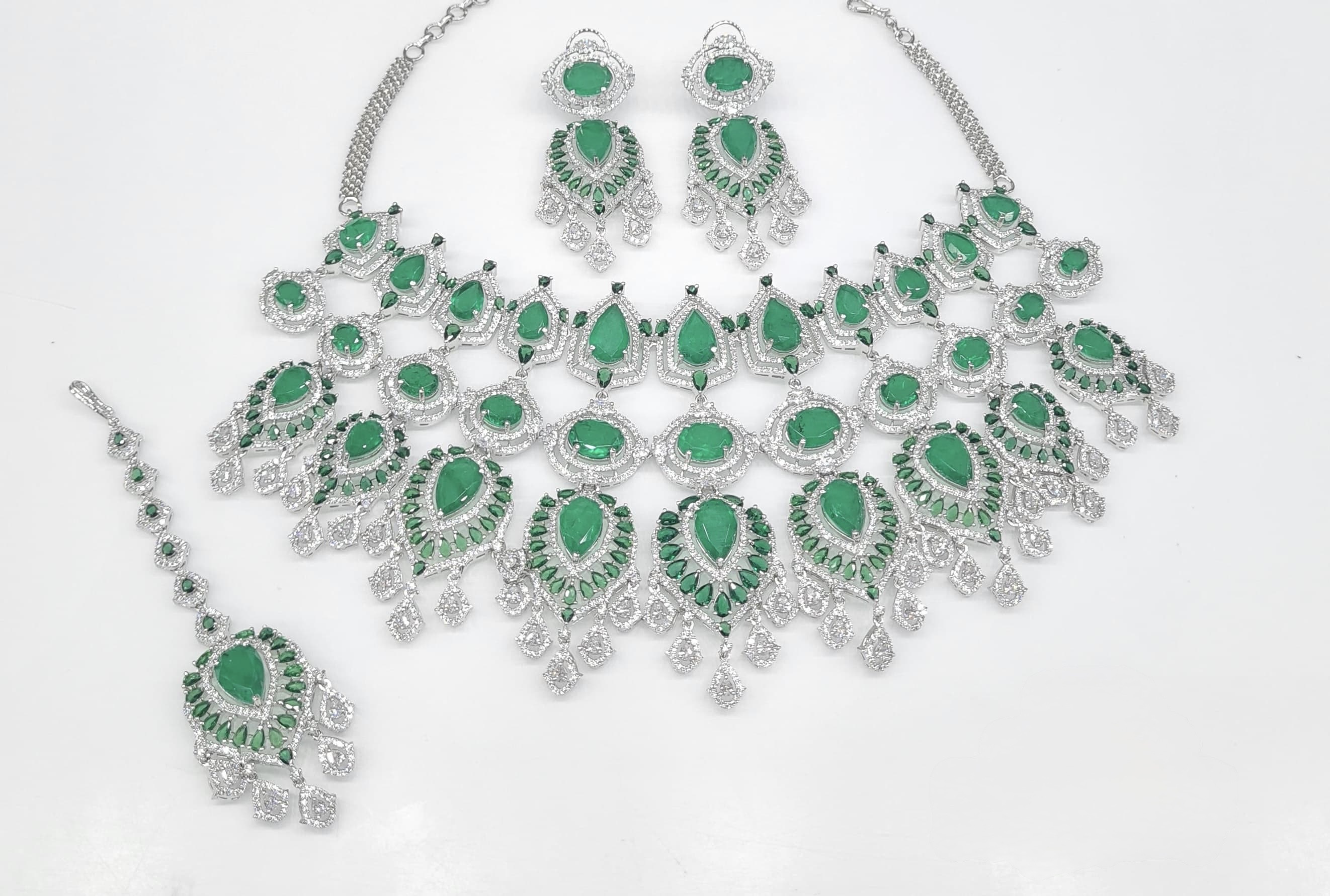 Cz Maharani Bride Set 07903 - 3