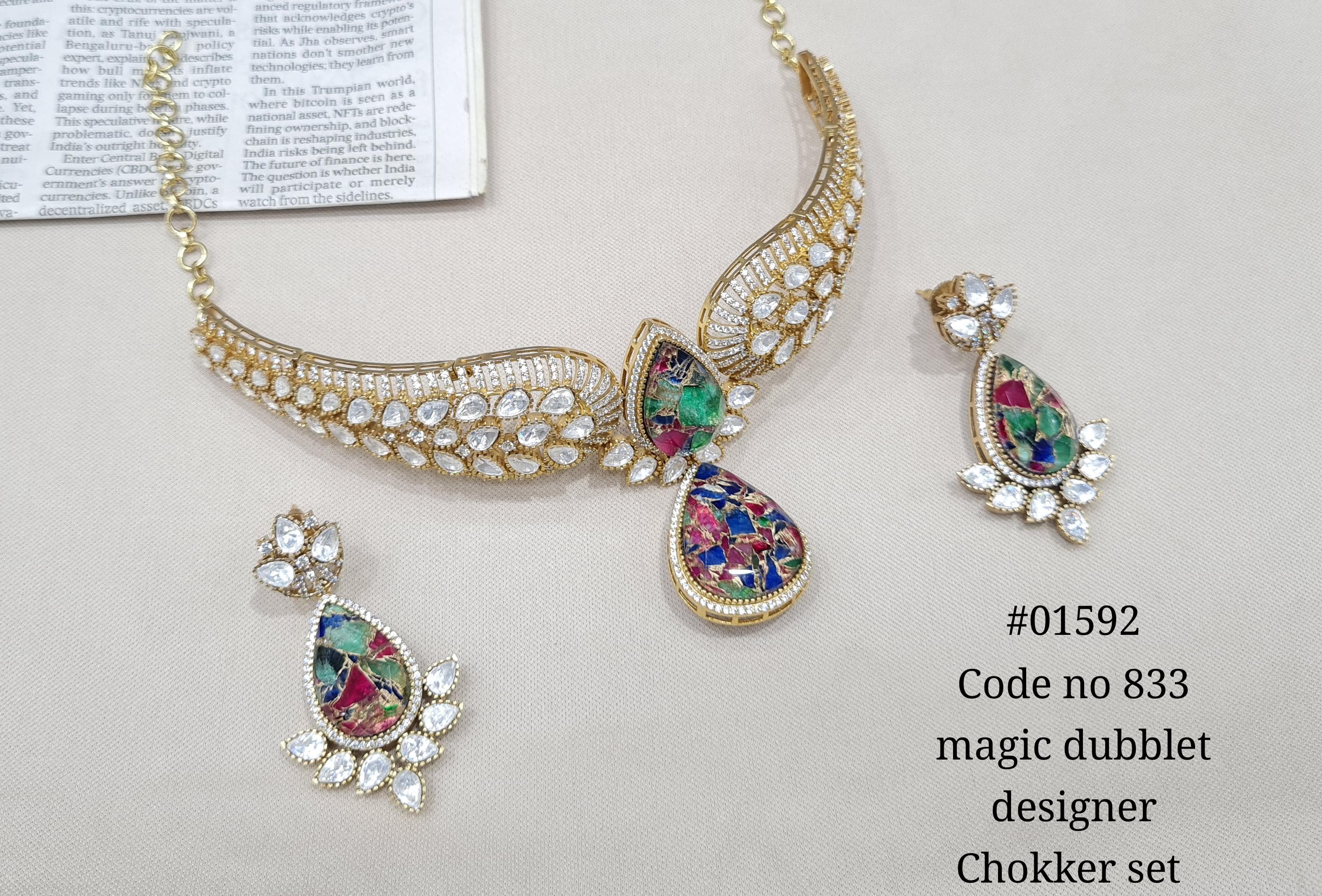 Kundan Necklace 01592 - 8