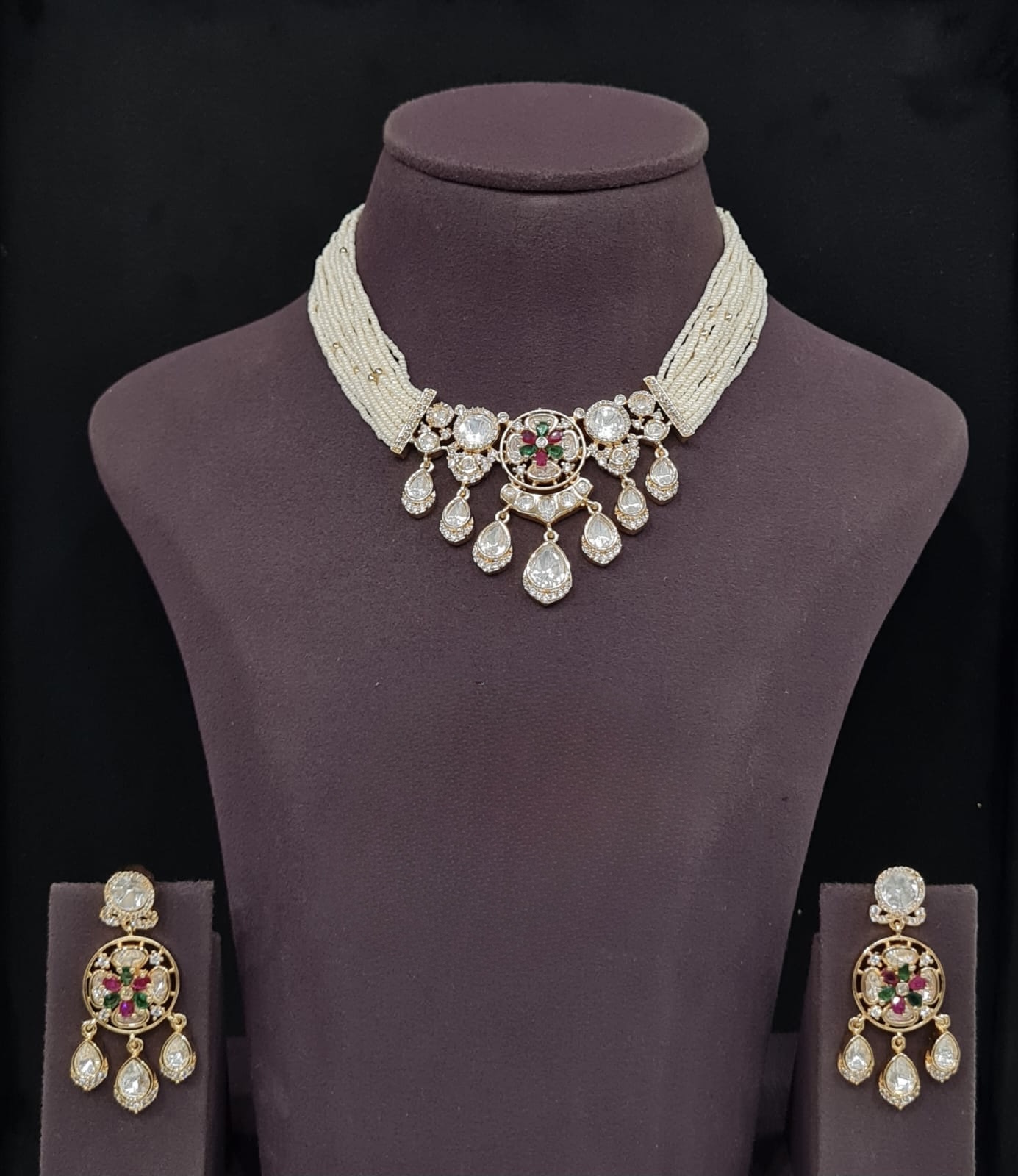 Kundan Necklace 11235 - 2