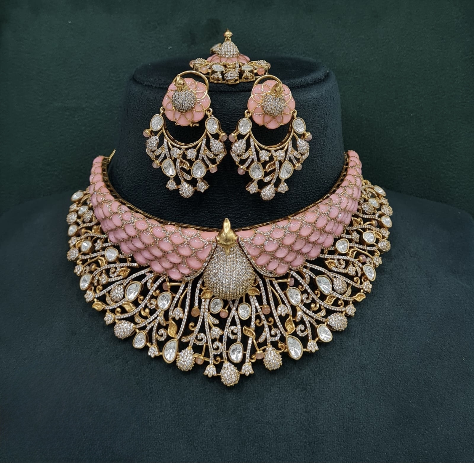 Peacock Plume Bride Set 09170 - 7