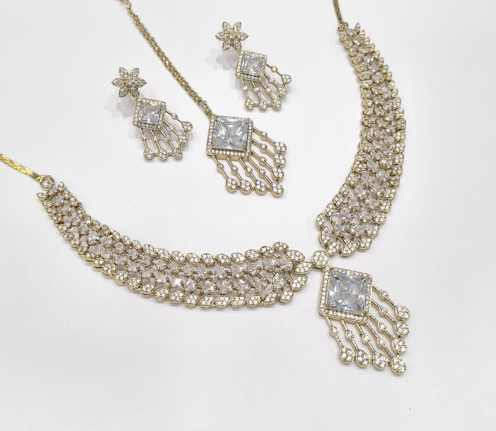 Cz Necklace 09425 - 5
