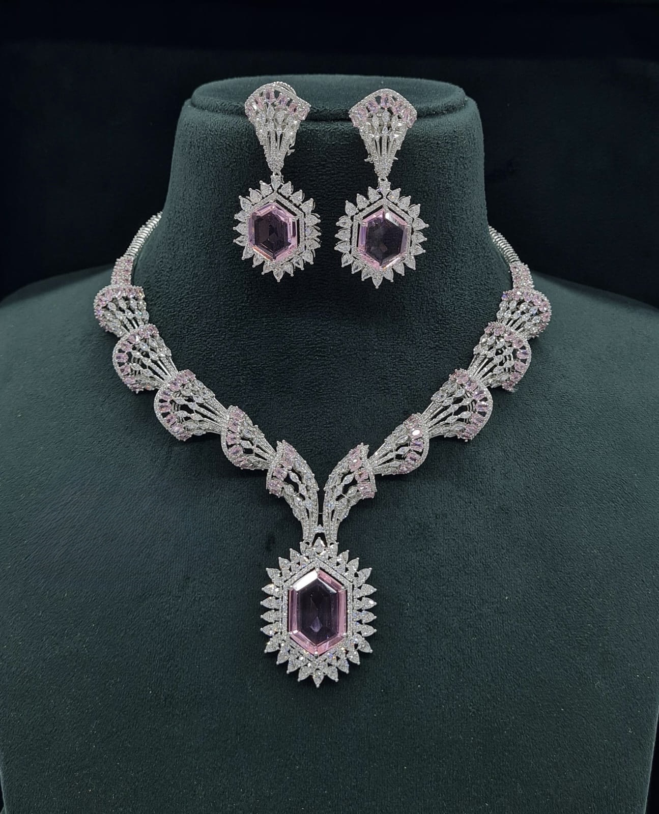 Cz Necklace 06095 - 12