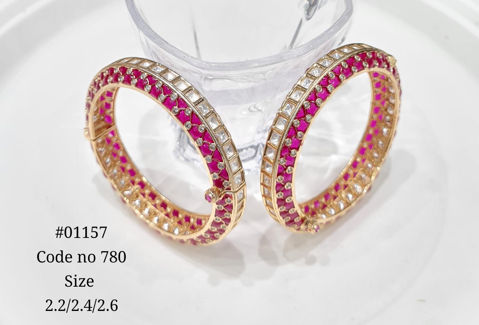 Kundan Bangles 01157