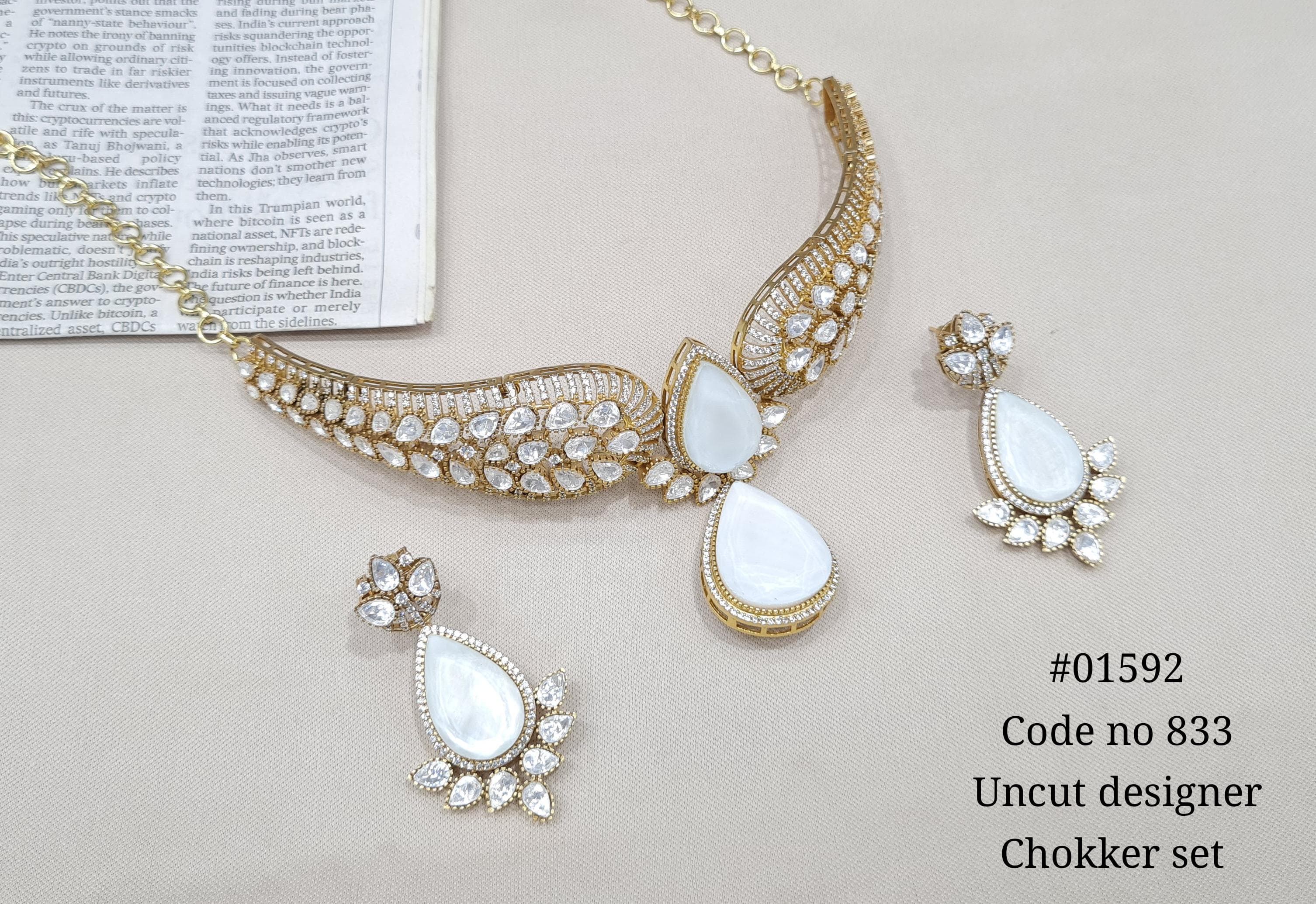 Kundan Necklace 01592 - 5