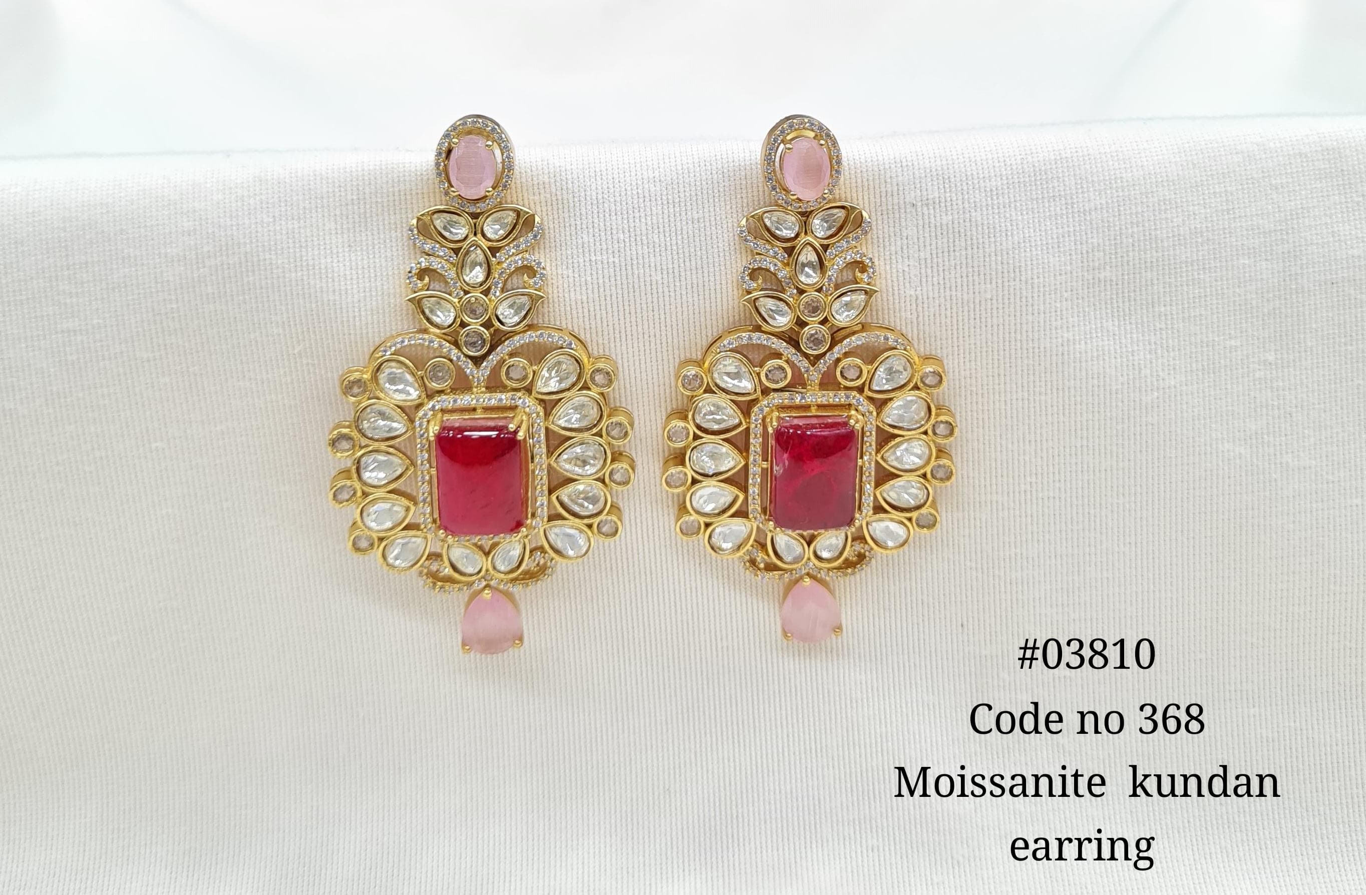 Kundan Earrings 03810 - 5
