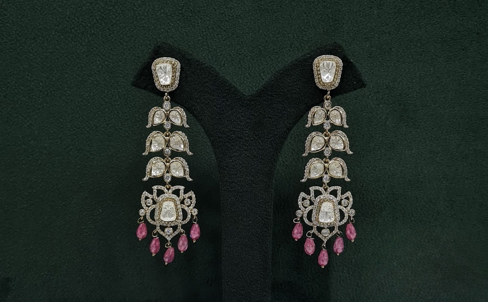 Kundan Earrings 09675 - 11