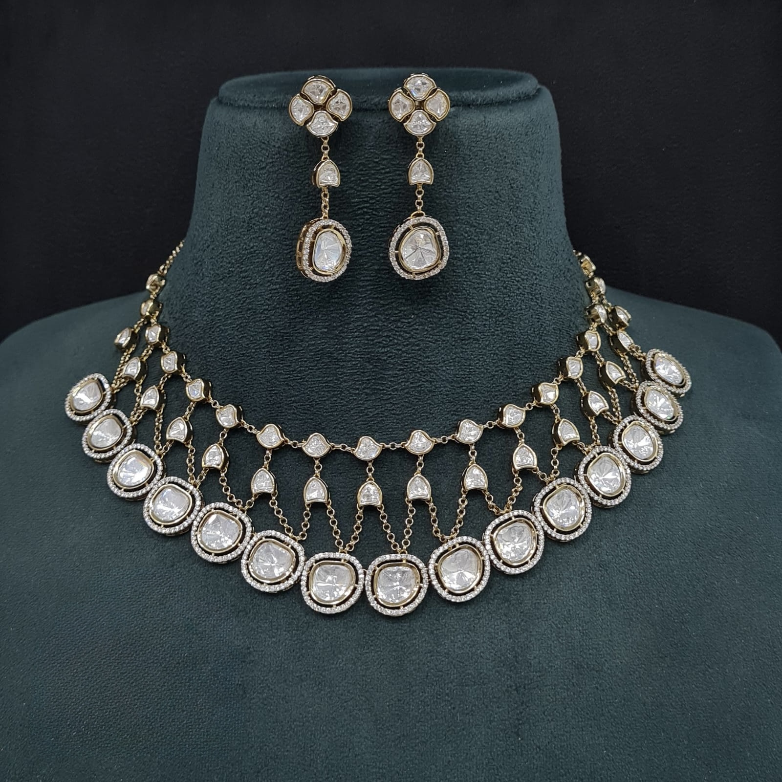 Kundan Necklace 09265 - 3