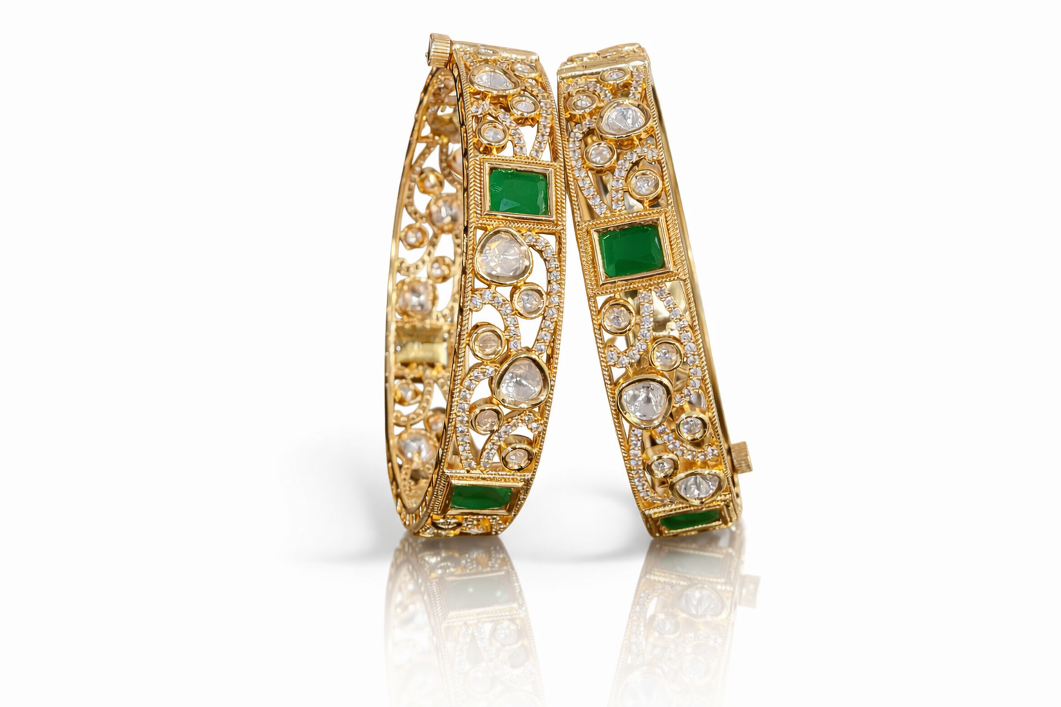 Kundan Bangles 00280 - 3