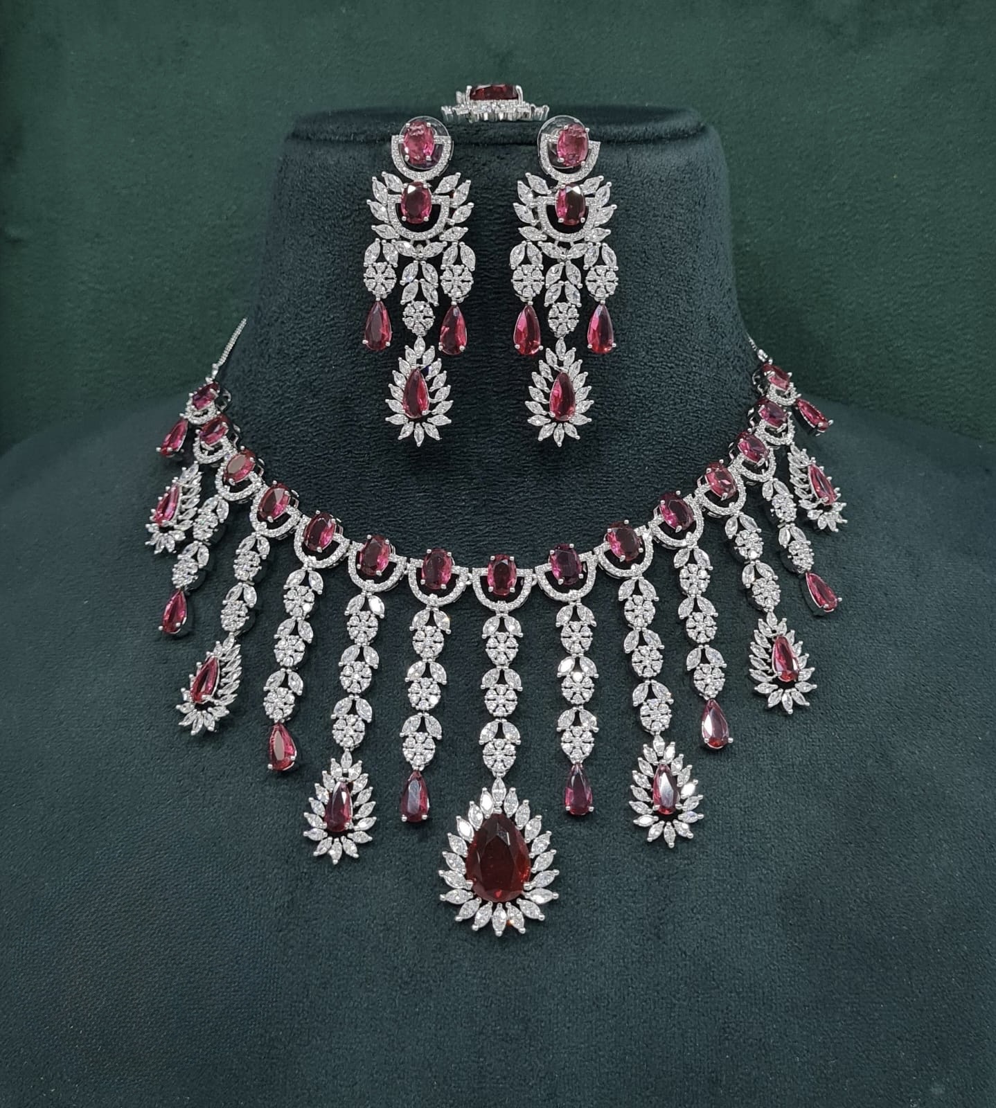 Cz Necklace 09327 - 22