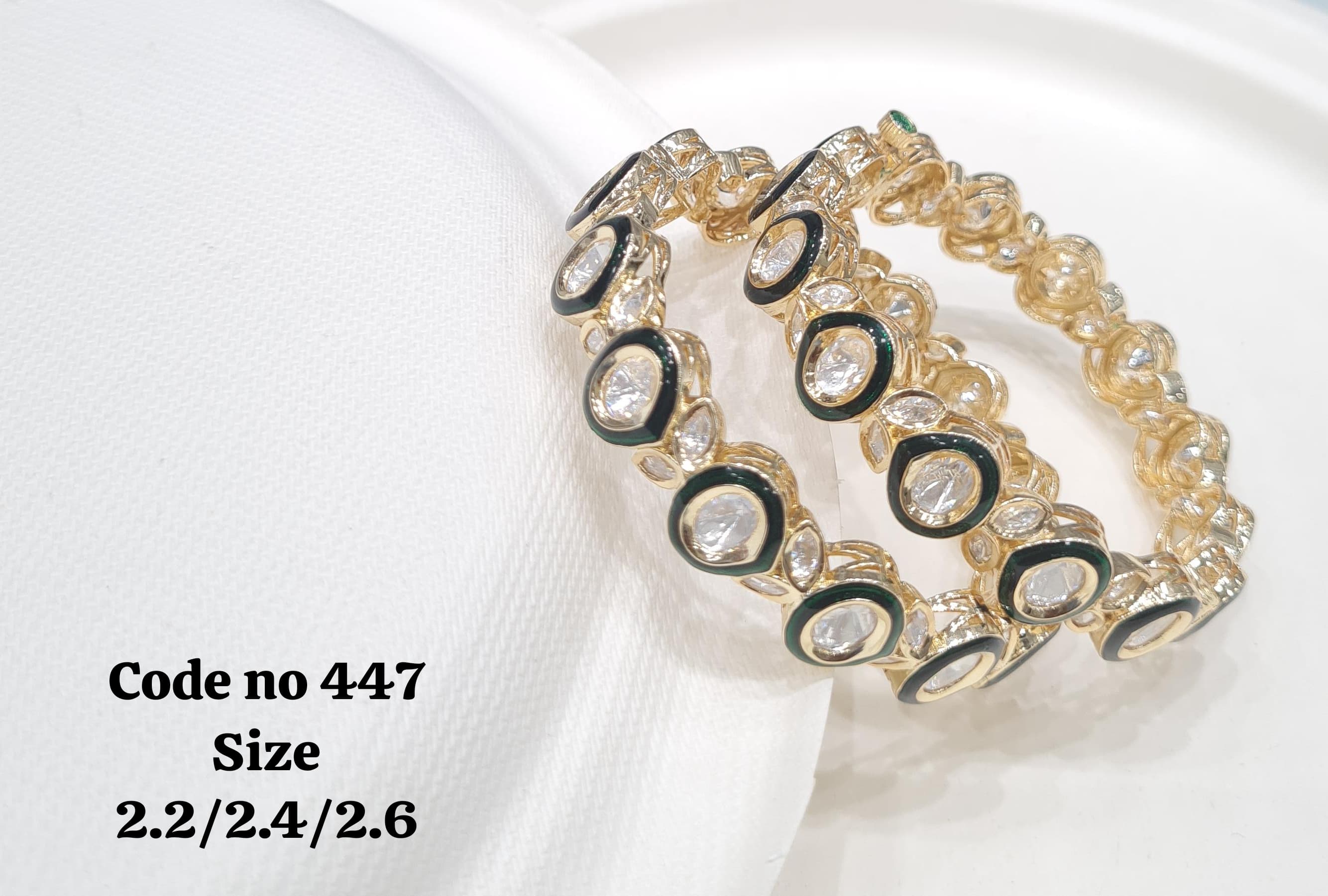 Kundan bangles 00874