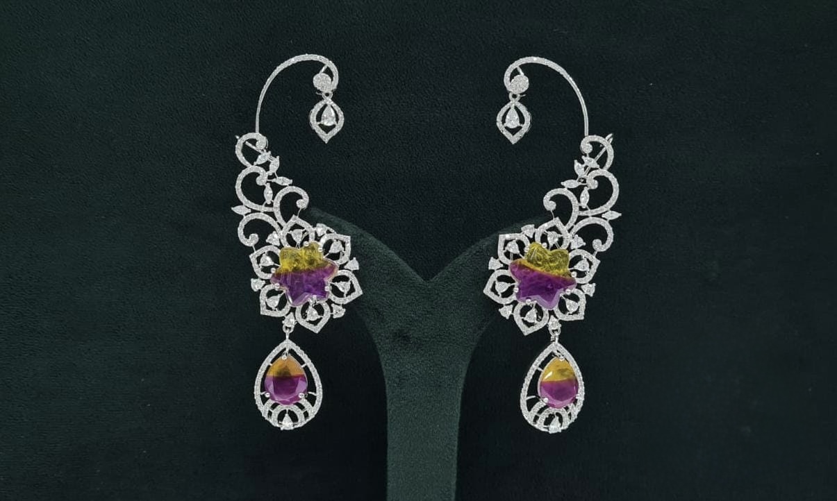 Cz Carving Earcuff 08883 - 11