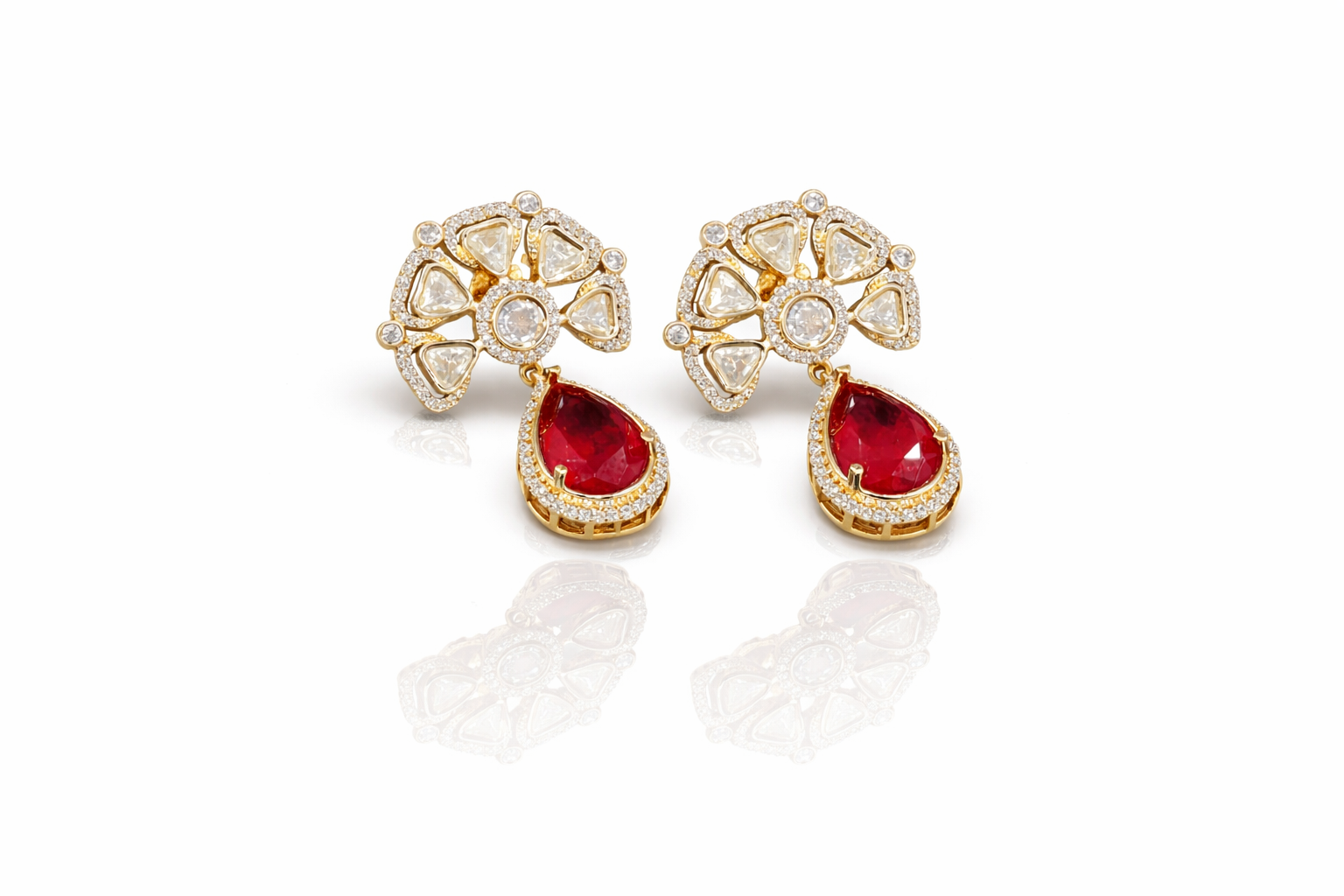 Kundan Earrings 09254