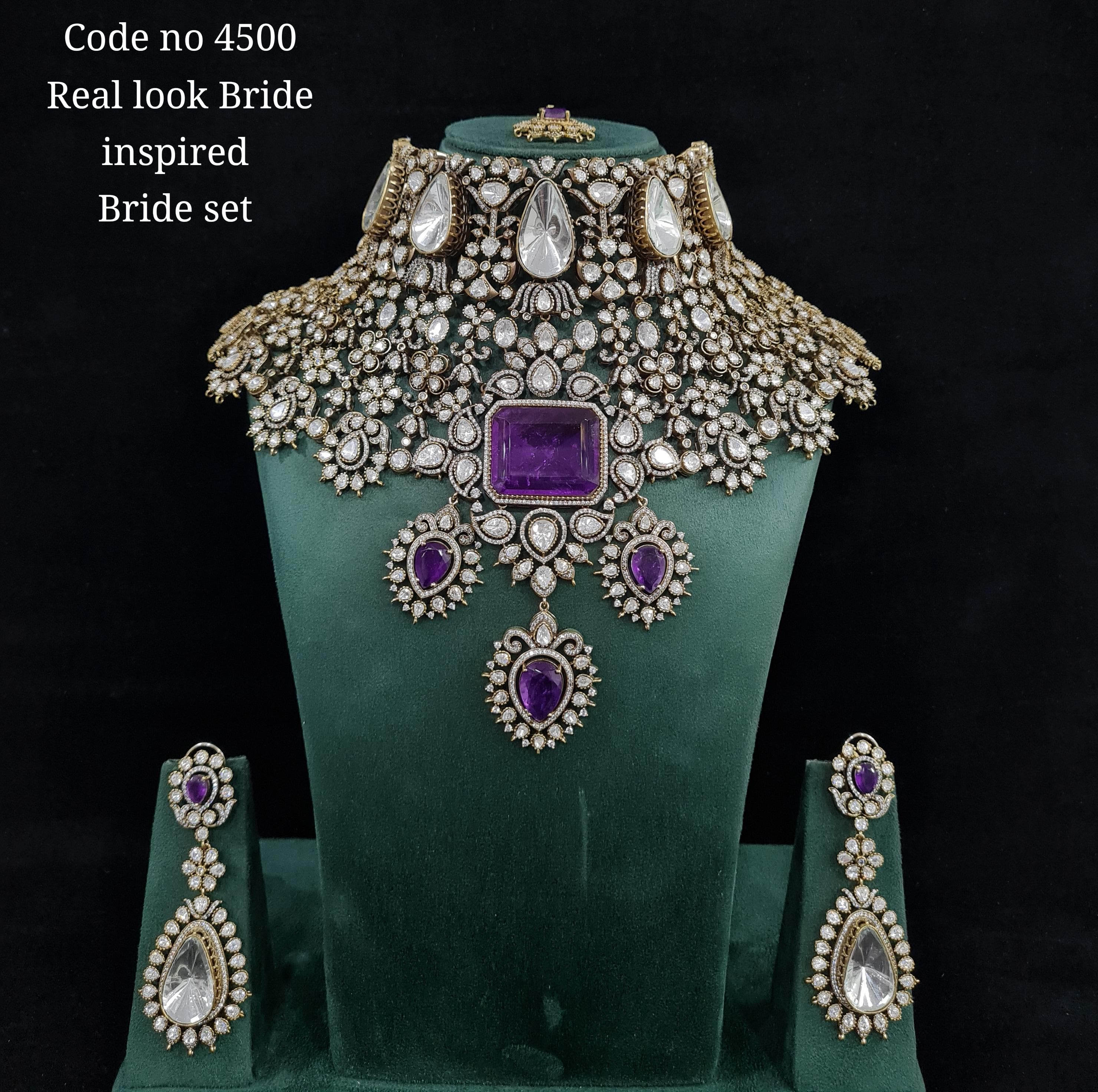 Kundan Bride set 01470 - 6