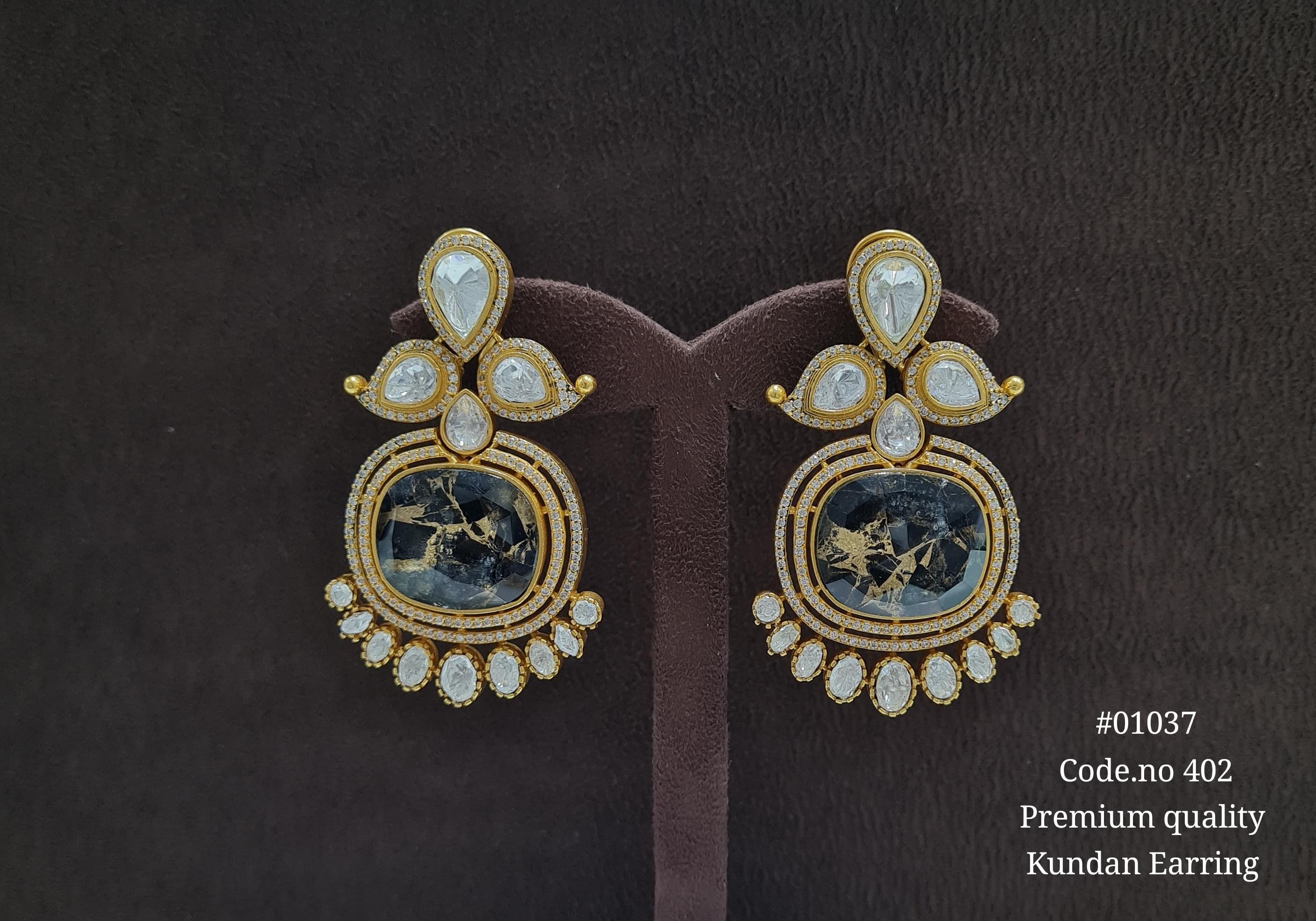 kundan earrings 01037 - 6
