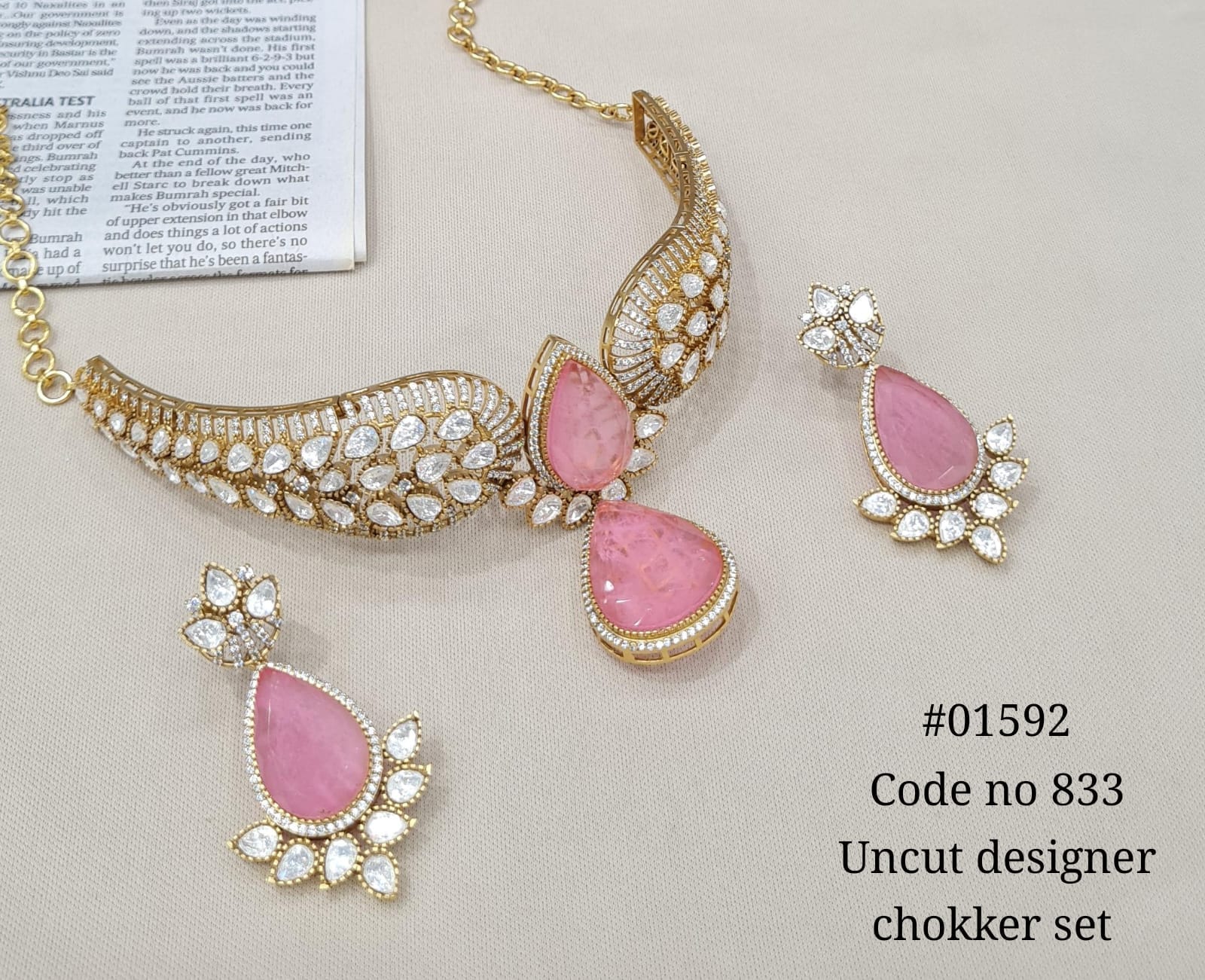 Kundan Necklace 01592 - 3