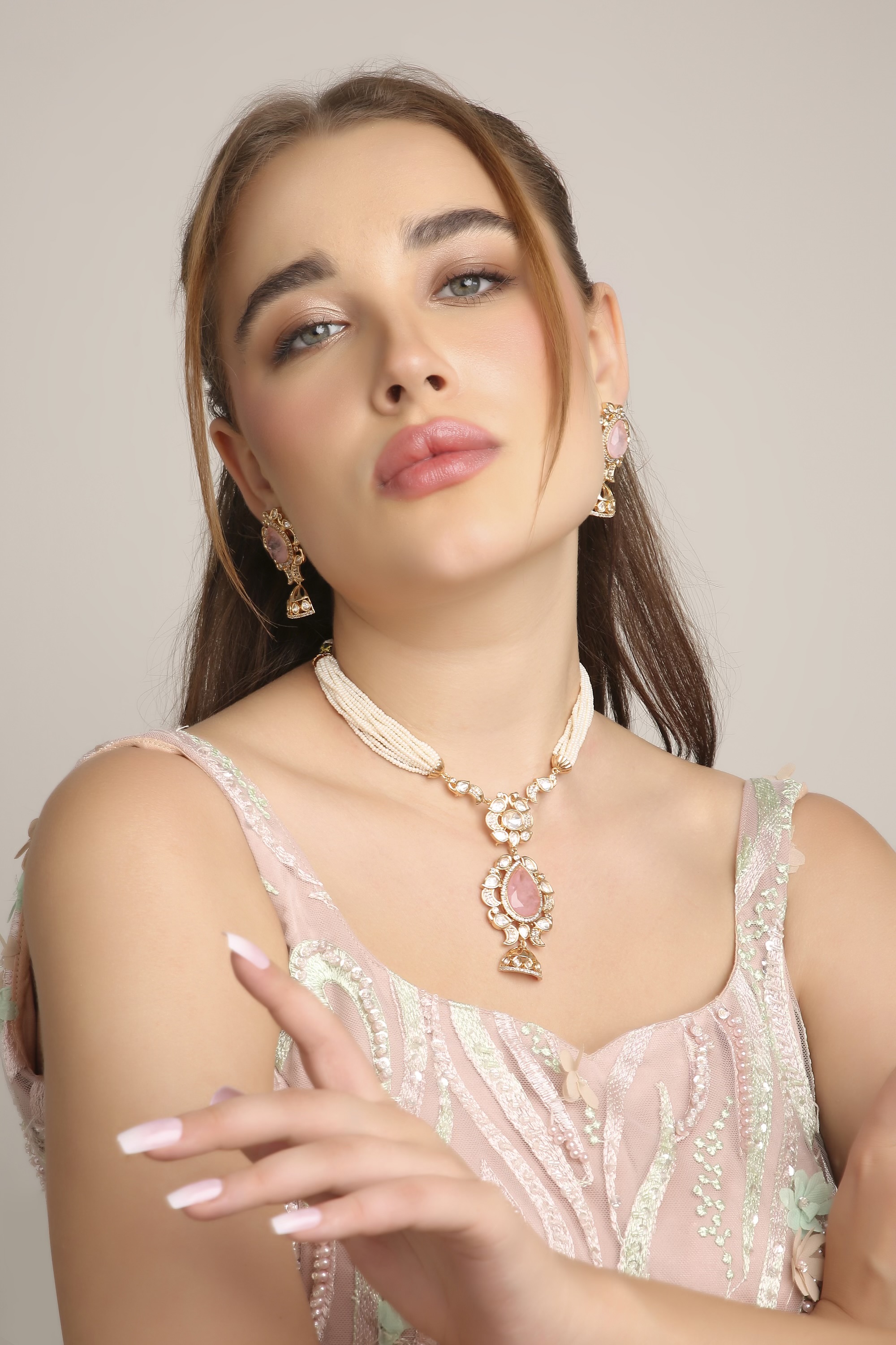 Kundan Necklace 08947 - 4