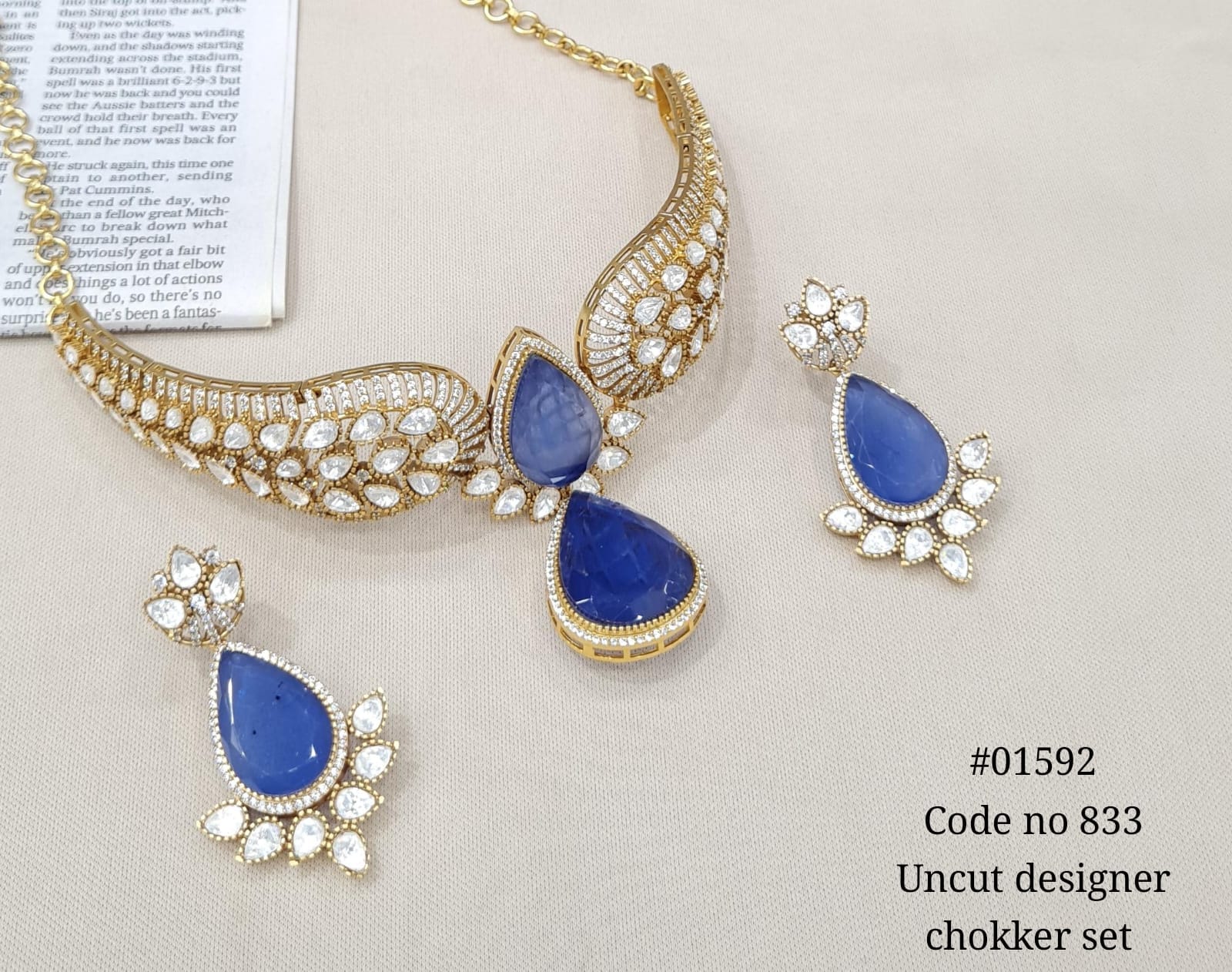 Kundan Necklace 01592 - 4