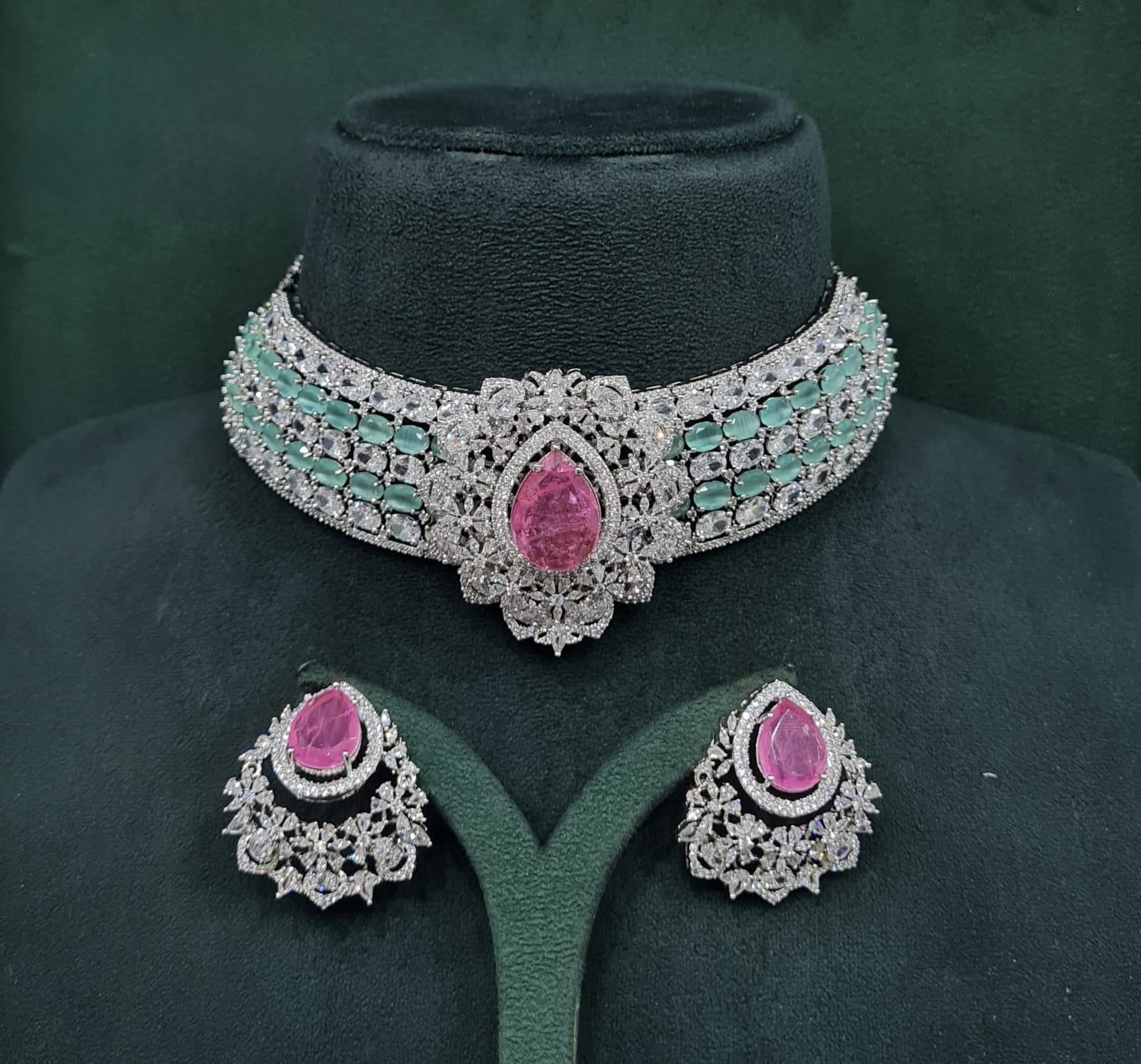Cz Necklace 10358 - 4