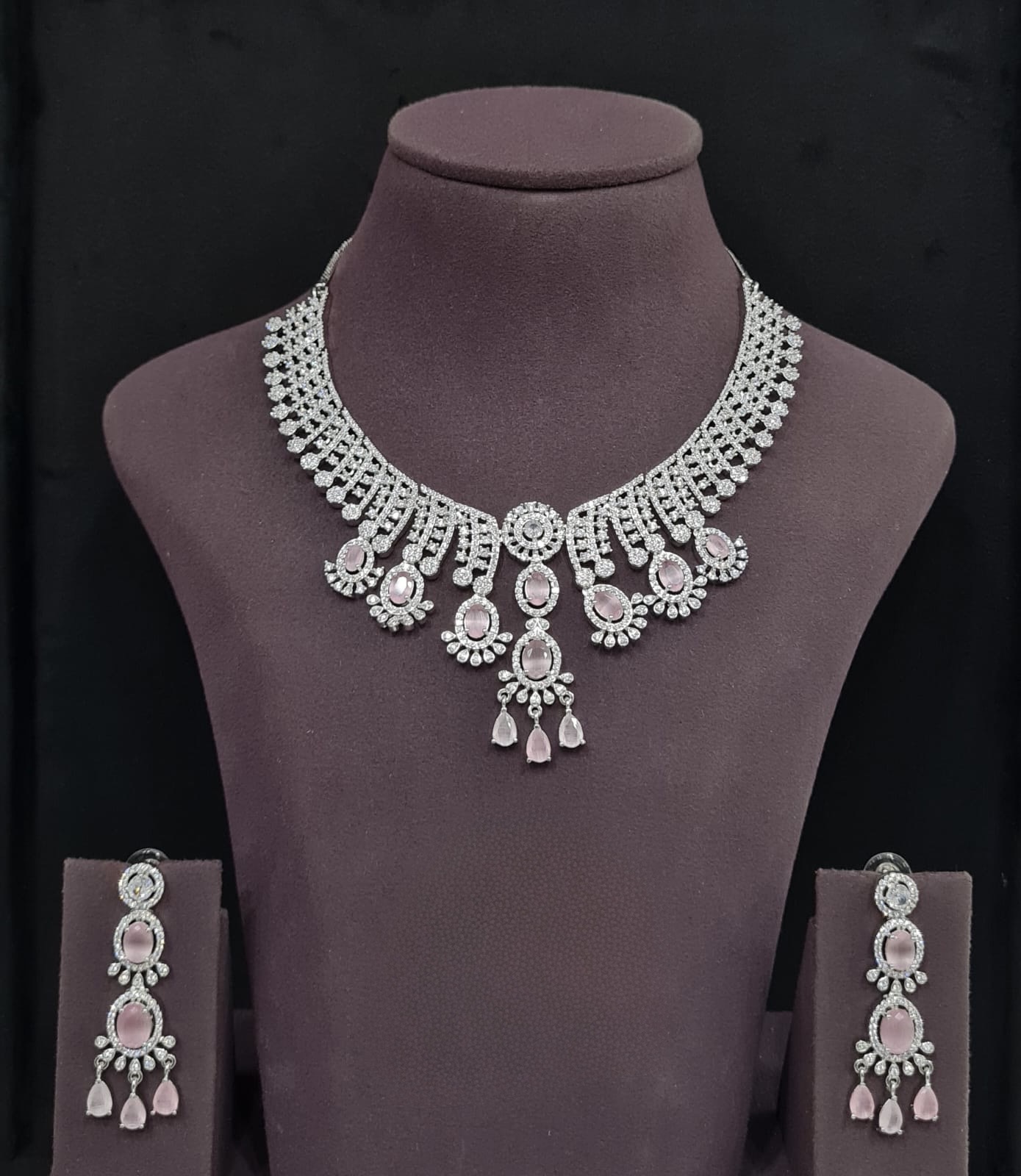 Cz Necklace 11109 - 2