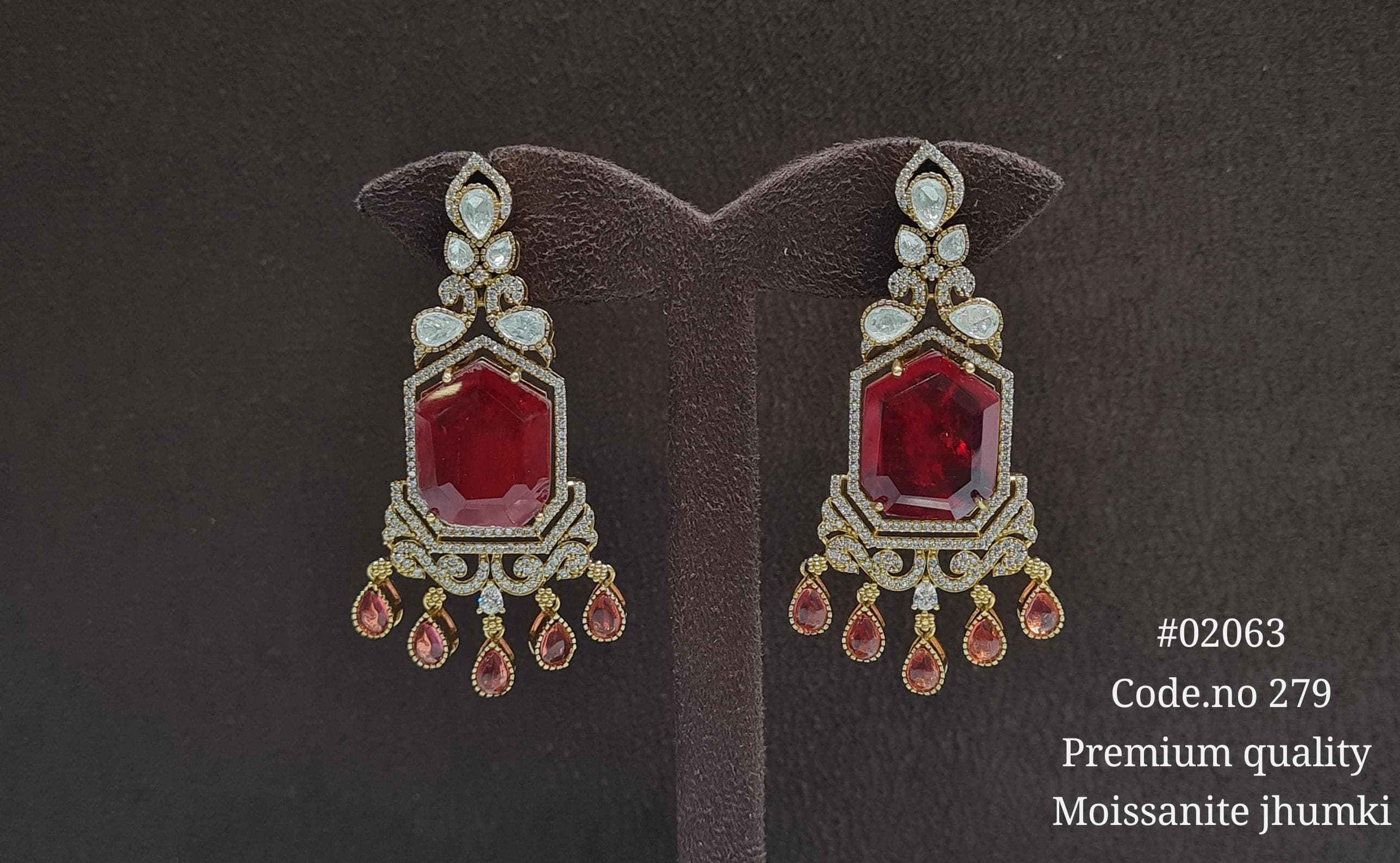 Doublet Kundan Earrings 02063 - 3
