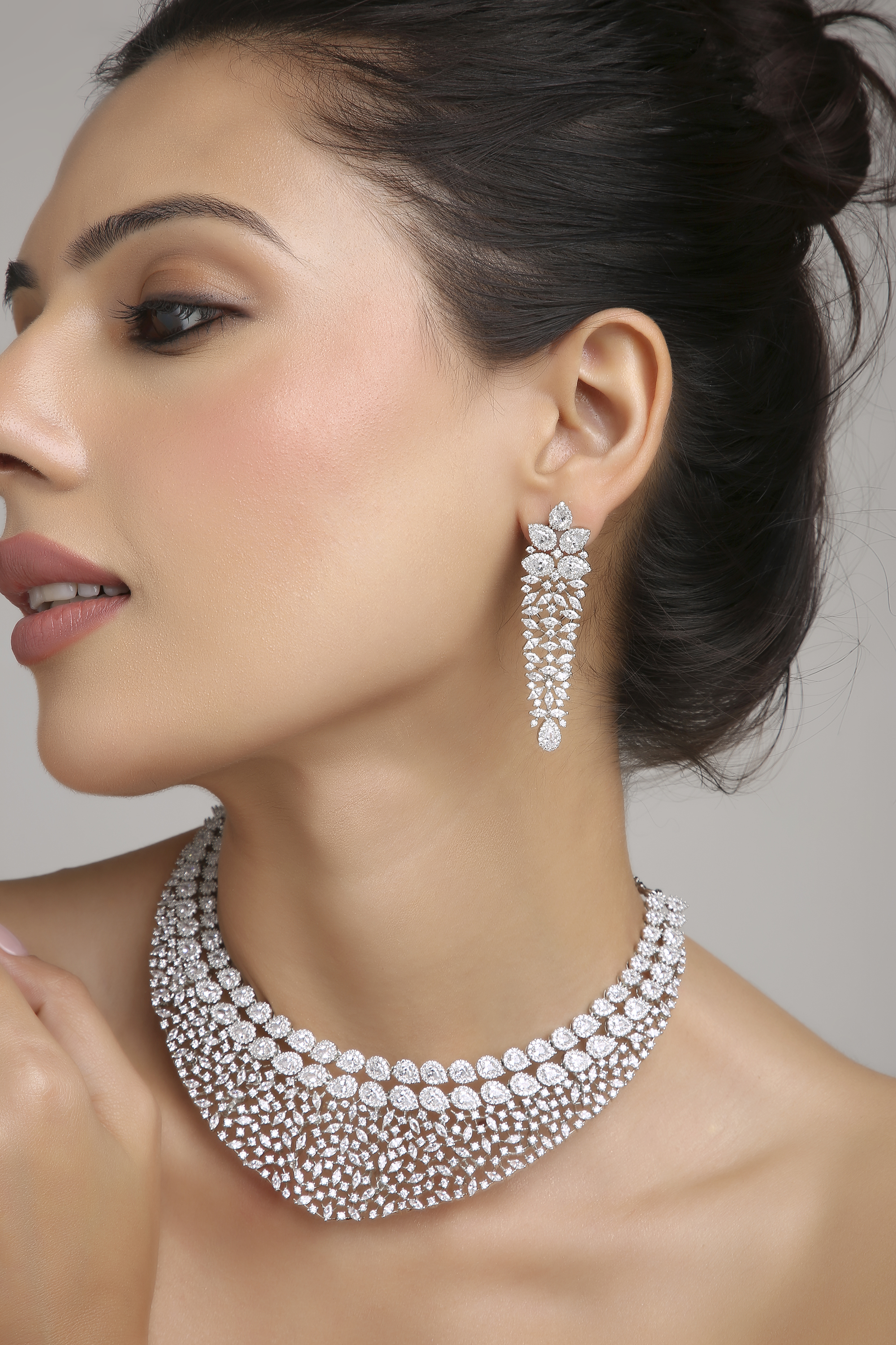 Cz Necklace 06208 - 5