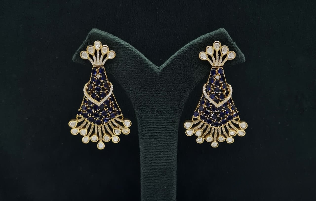 Kundan Earrings 08205 - 4
