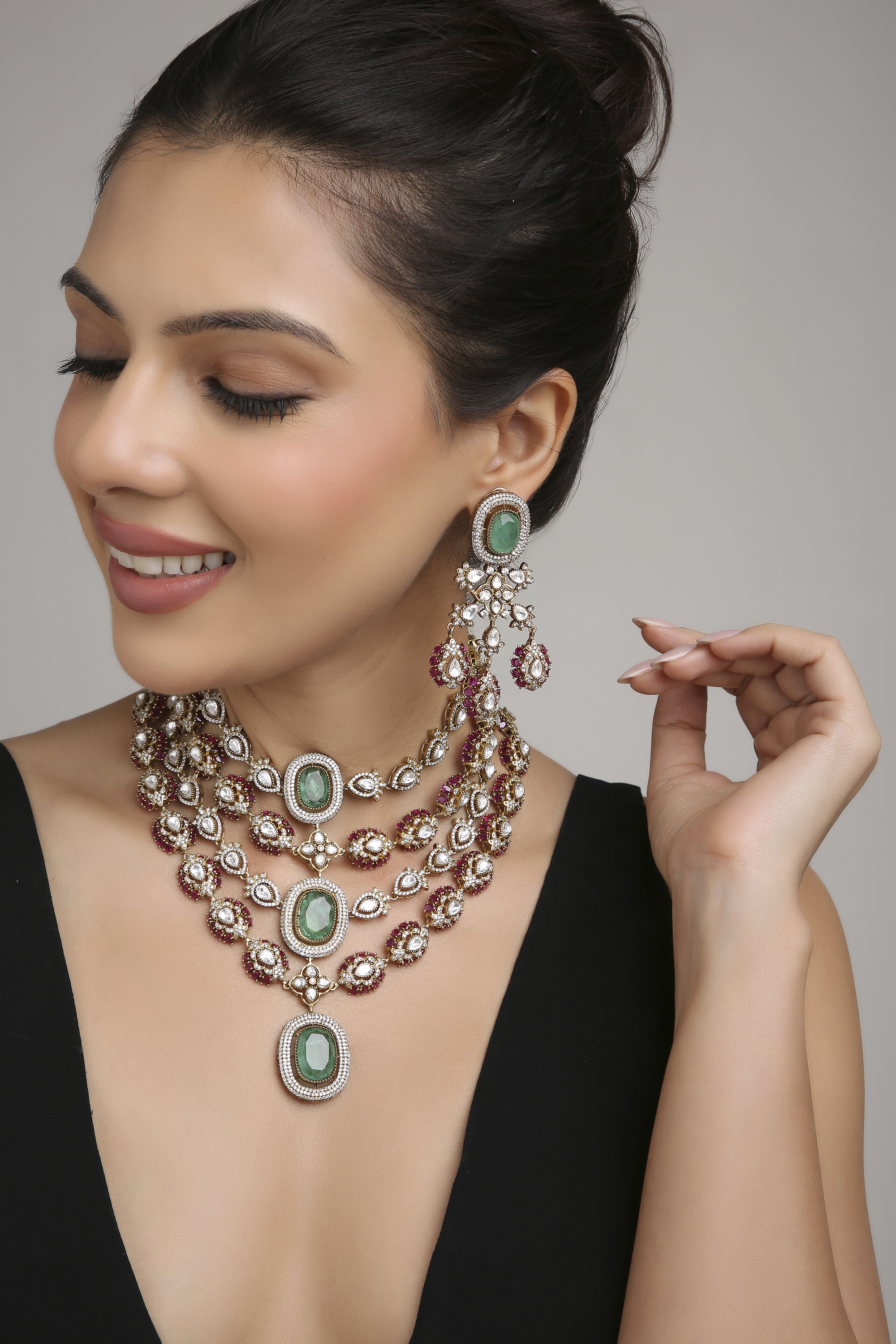 Moissanite Necklace 07337 - 5