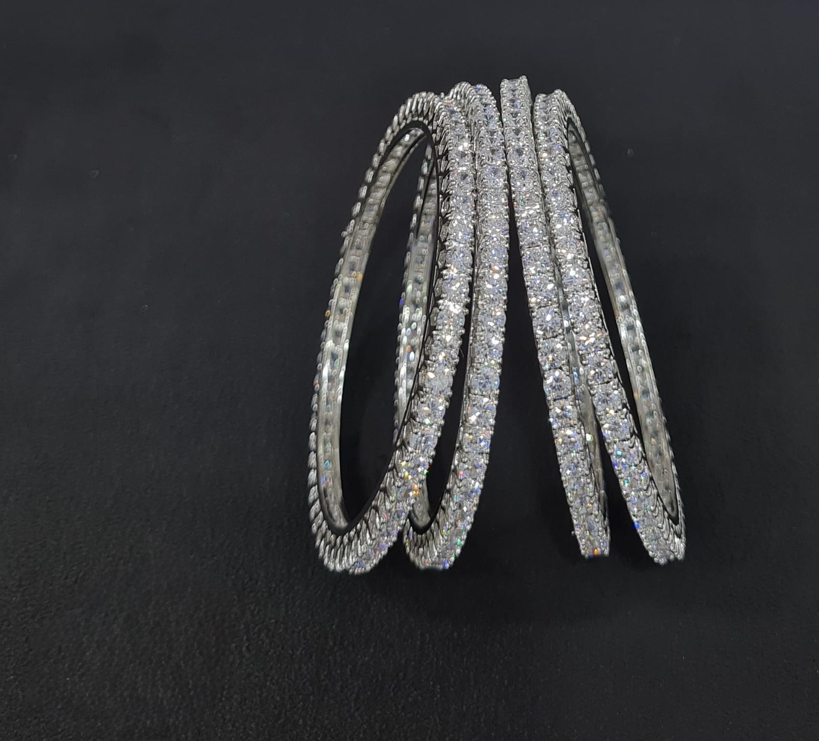 Cz Bangles 4mm Bangles 00486 - 4