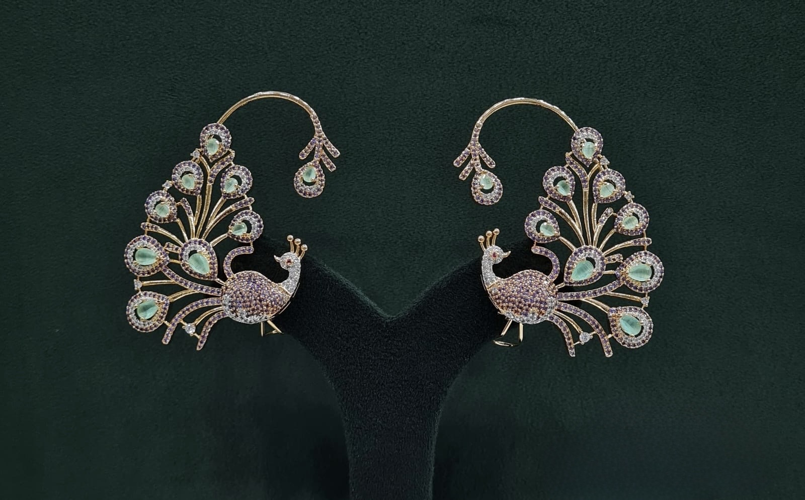 Cz Peacock Earcuff 09326 - 4