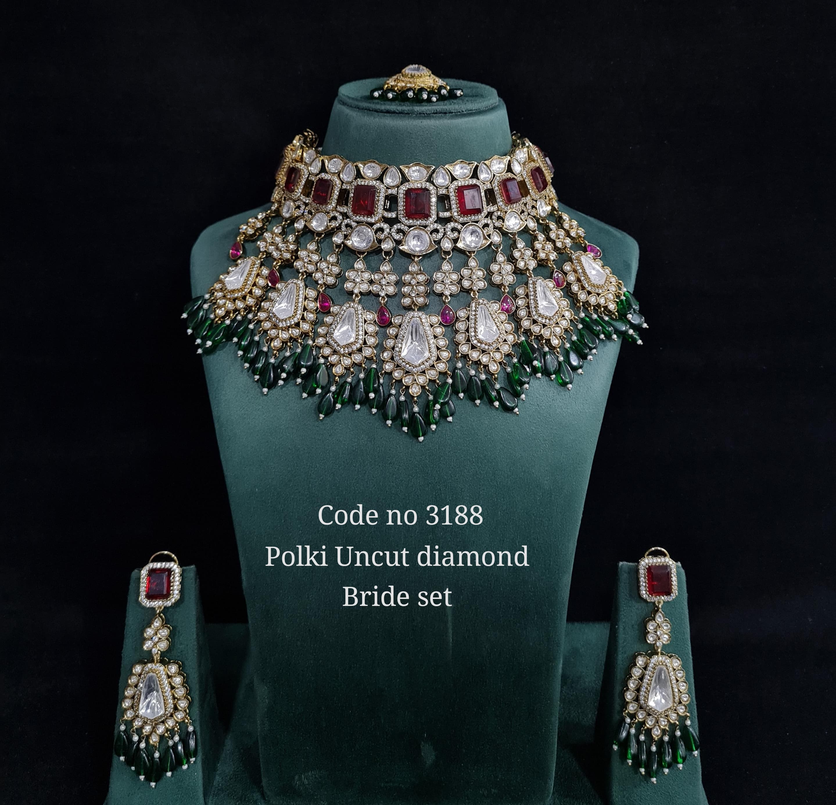 Kundan Bride Set 01329 - 7