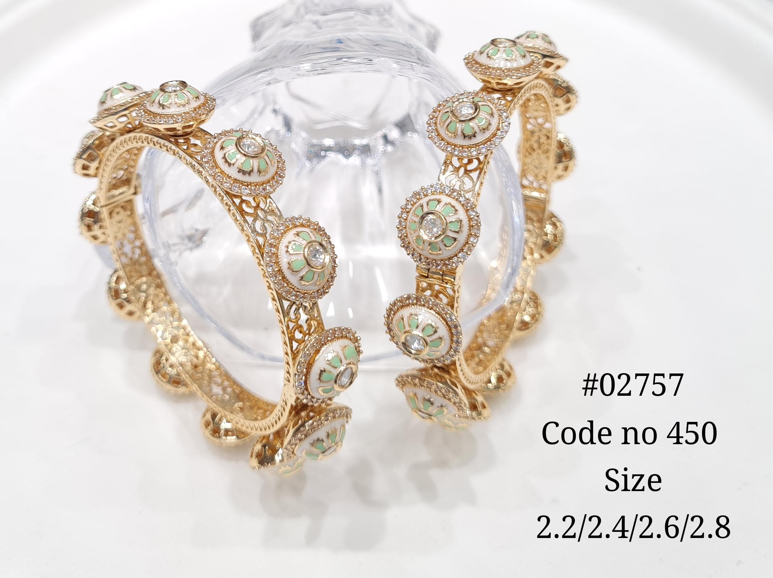 Kundan Bangles 02756