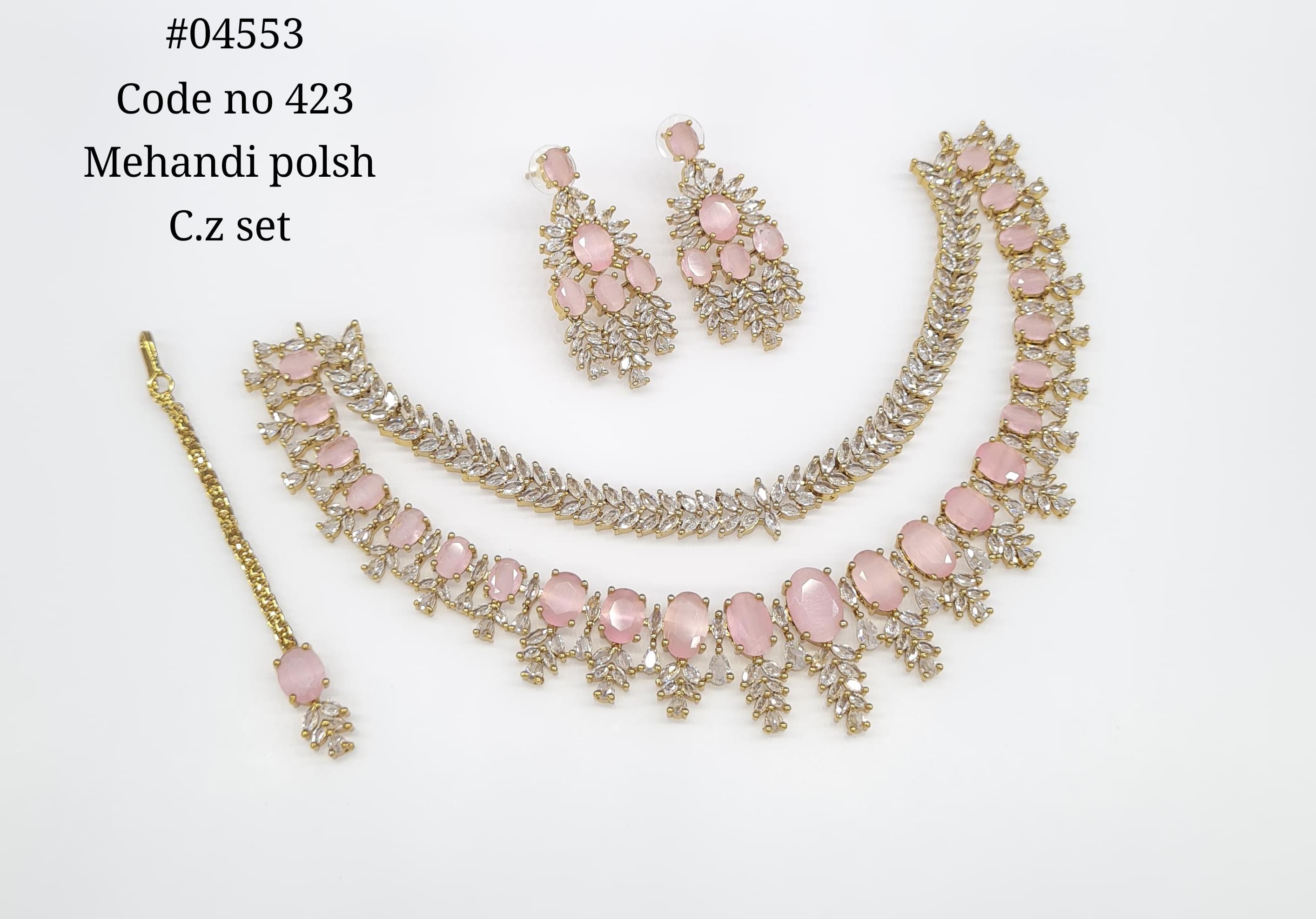 Cz Necklace 04553 - 5