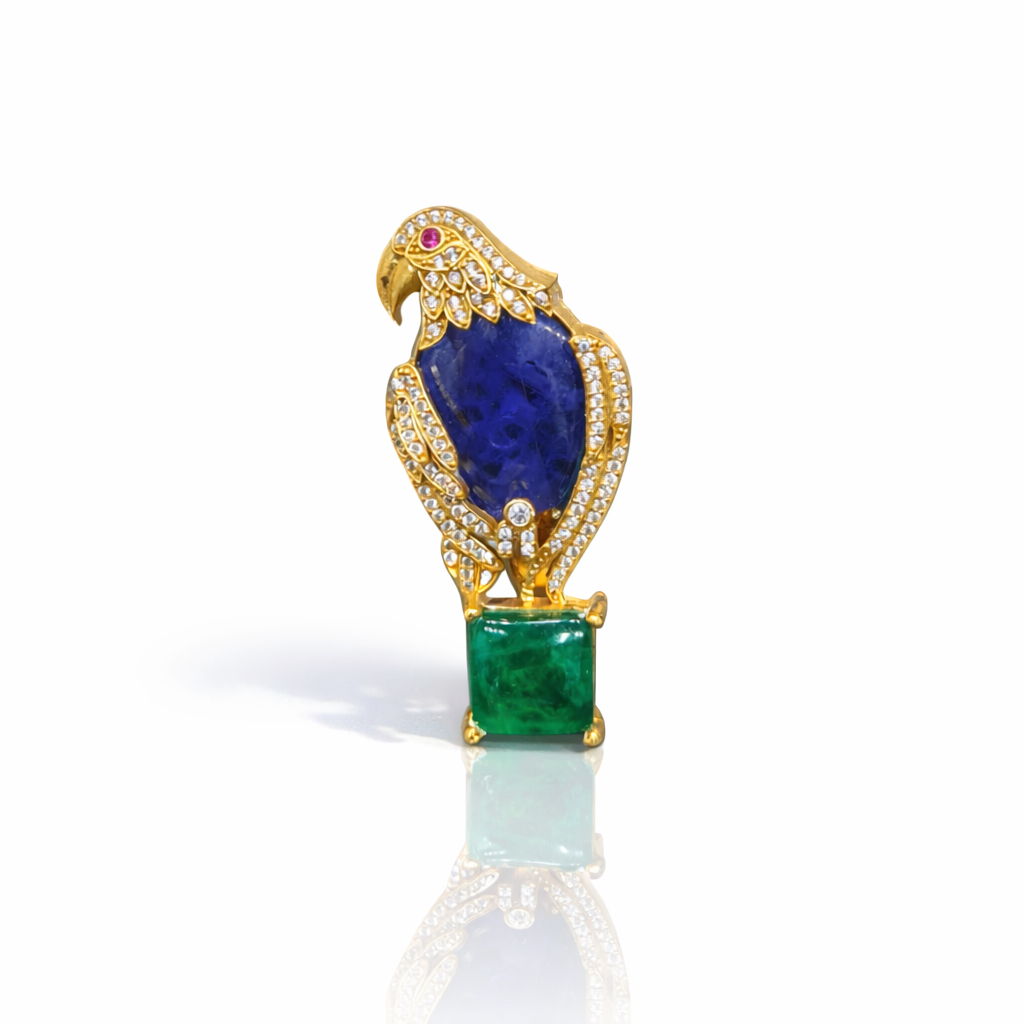 Doublet Parrot Brooch 09307 - 11