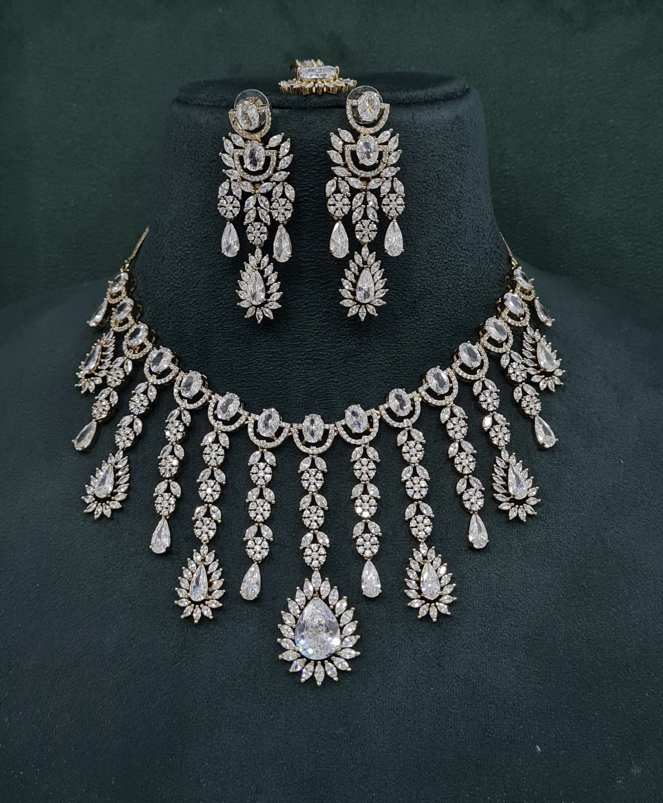 Cz Necklace 09327 - 8