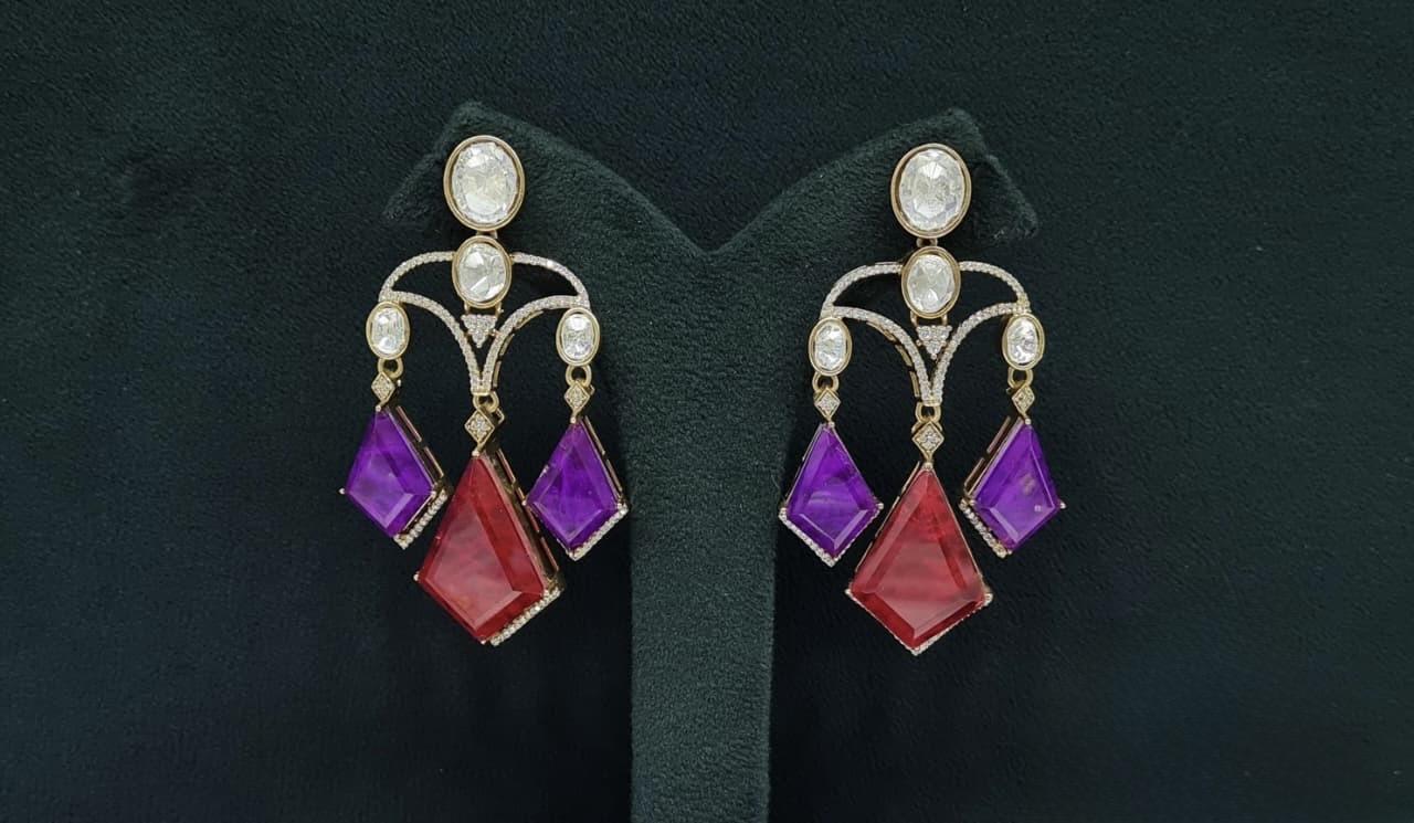 Moissanite Earrings 08901 - 10