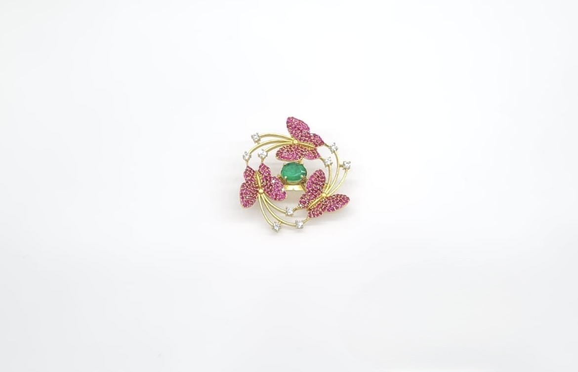 Cz Brooch 10571 - 21