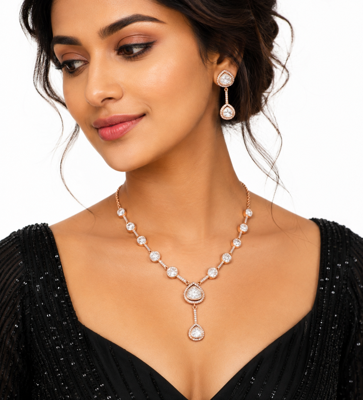 Kundan Necklace 08892 - 3