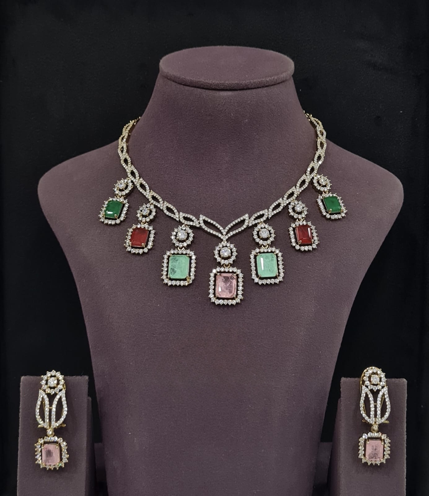 Cz Necklace 11228 - 4